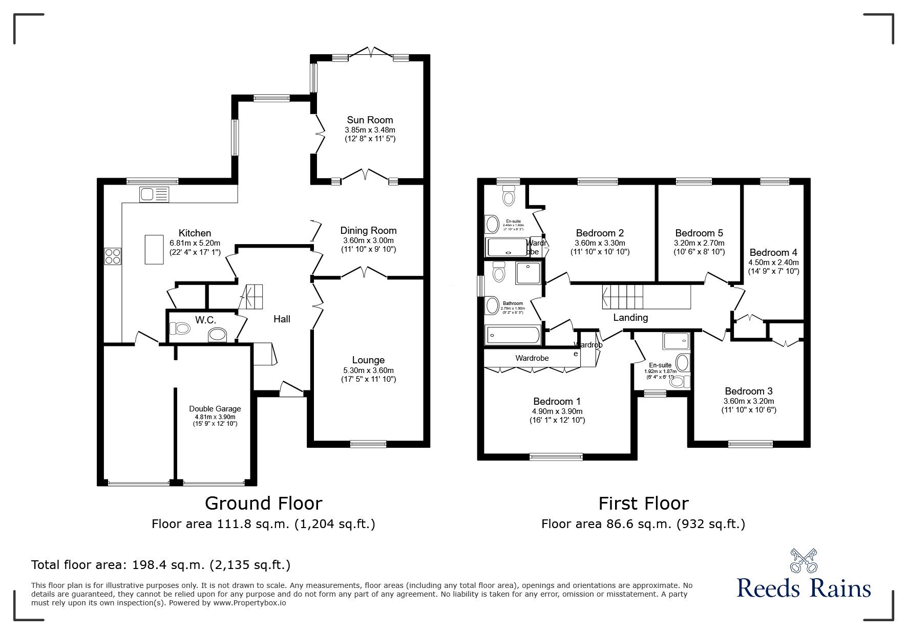 Floorplan of 5 bedroom Detached House for sale, Aynsley Court, St. Helens, Merseyside, WA9