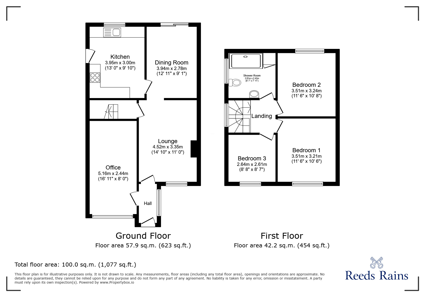 Floorplan of 3 bedroom Semi Detached House for sale, Stirling Crescent, Merseyside, WA9