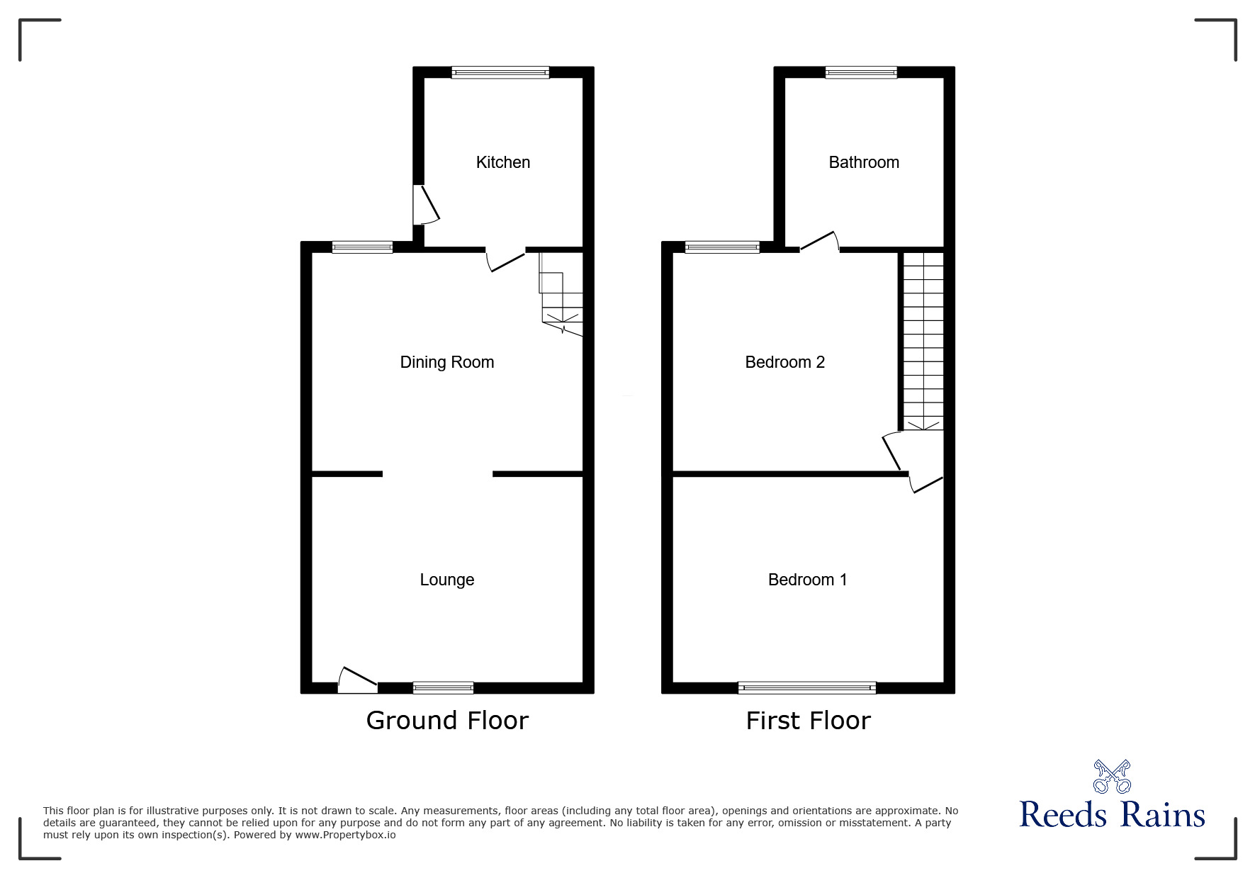 Floorplan of 2 bedroom End Terrace House for sale, Kitchener Street, St. Helens, Merseyside, WA10