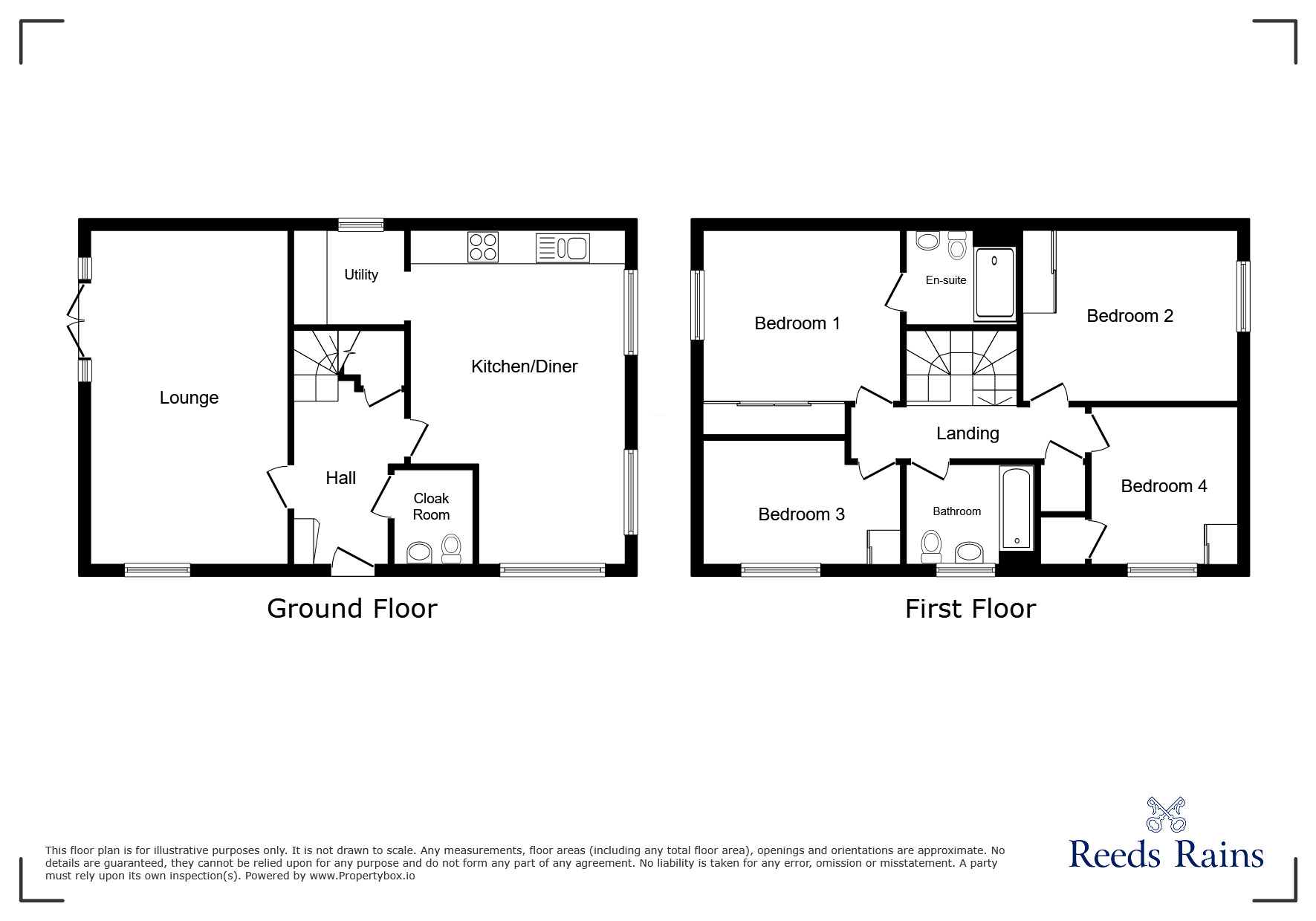 Floorplan of 4 bedroom Detached House for sale, Dowty Close, St. Helens, Merseyside, WA9