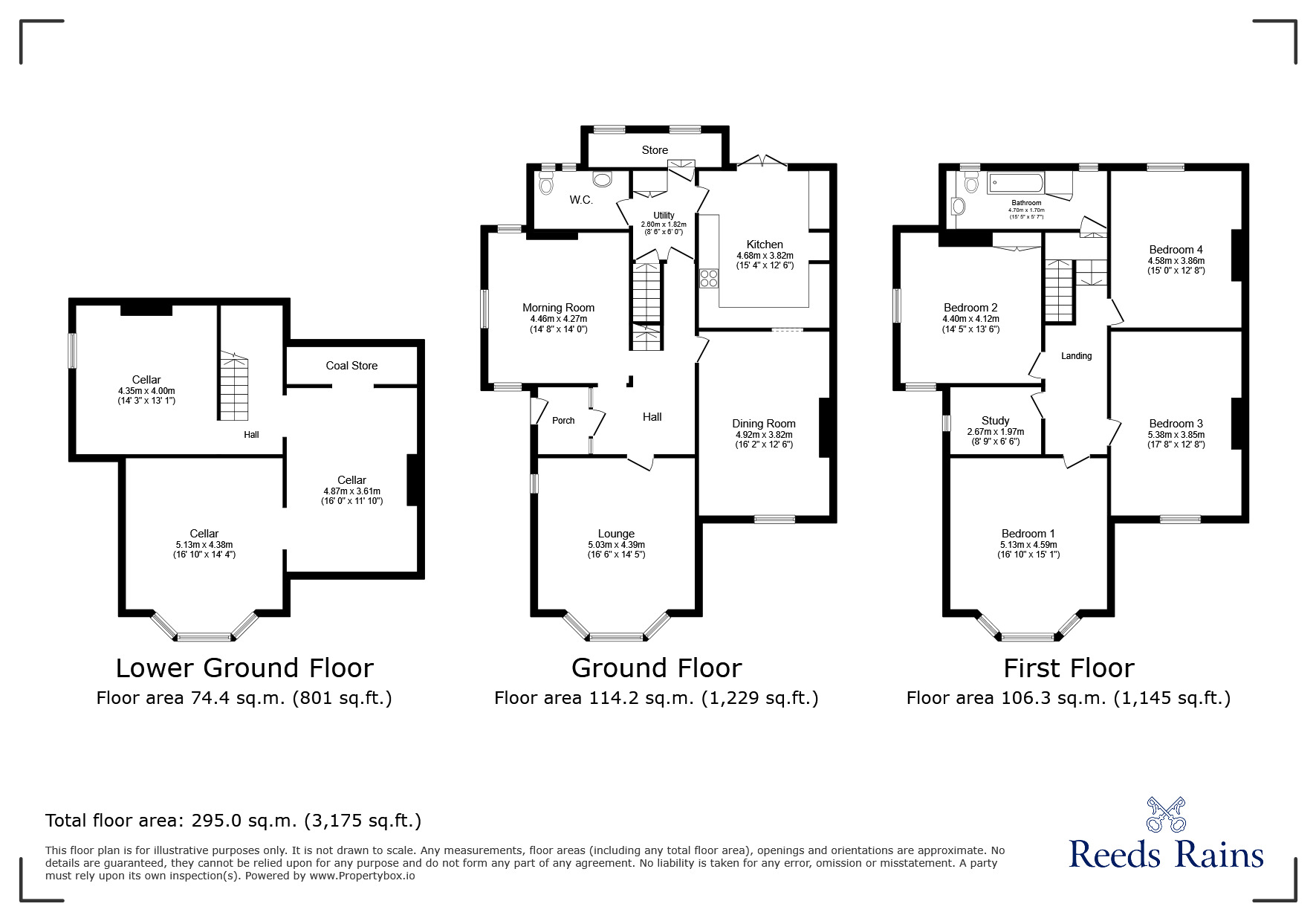 Floorplan of 5 bedroom Semi Detached House for sale, Prescot Road, St. Helens, Merseyside, WA10