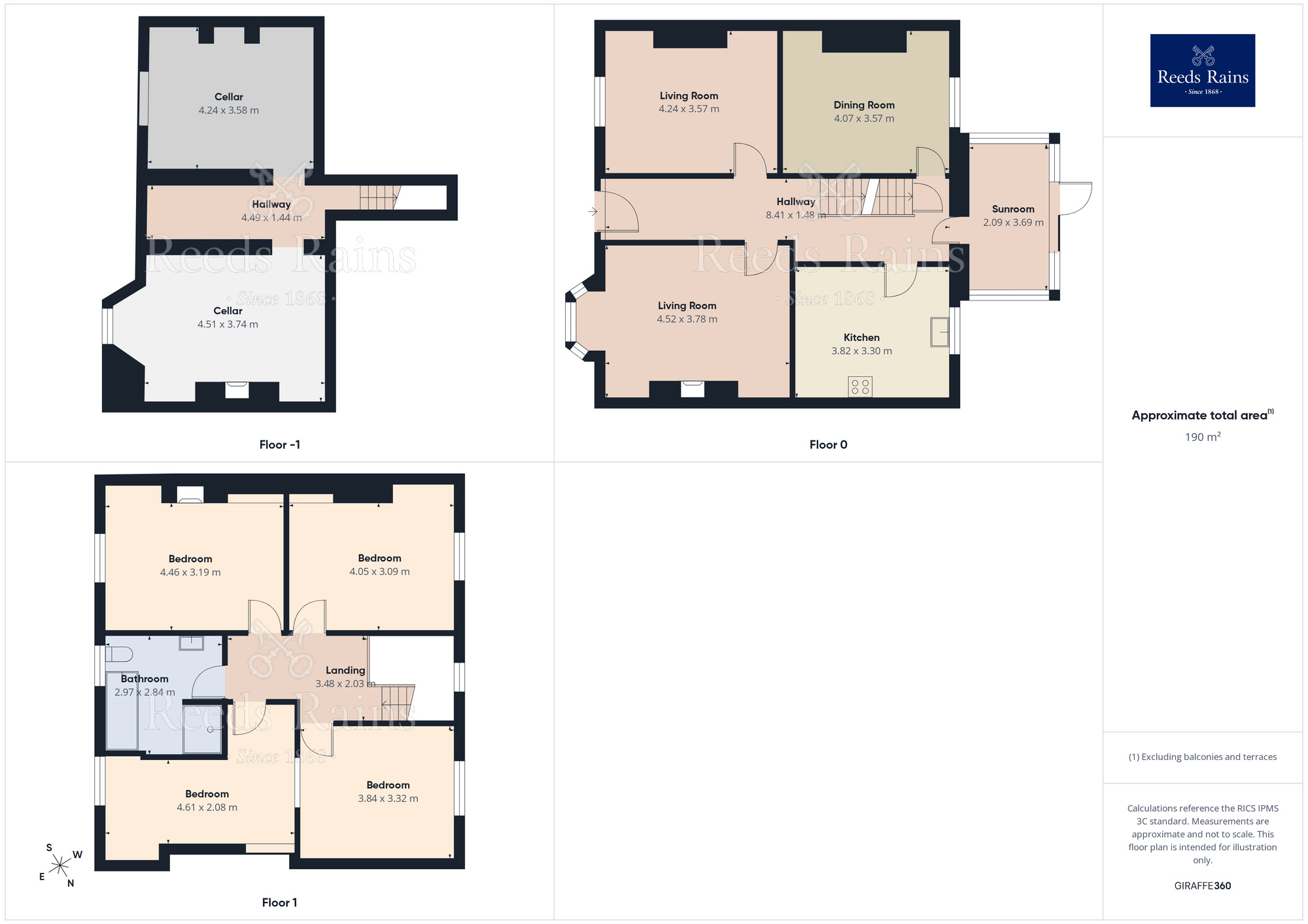 Floorplan of 4 bedroom Mid Terrace House for sale, Wellington Terrace, St. Helens, Merseyside, WA10