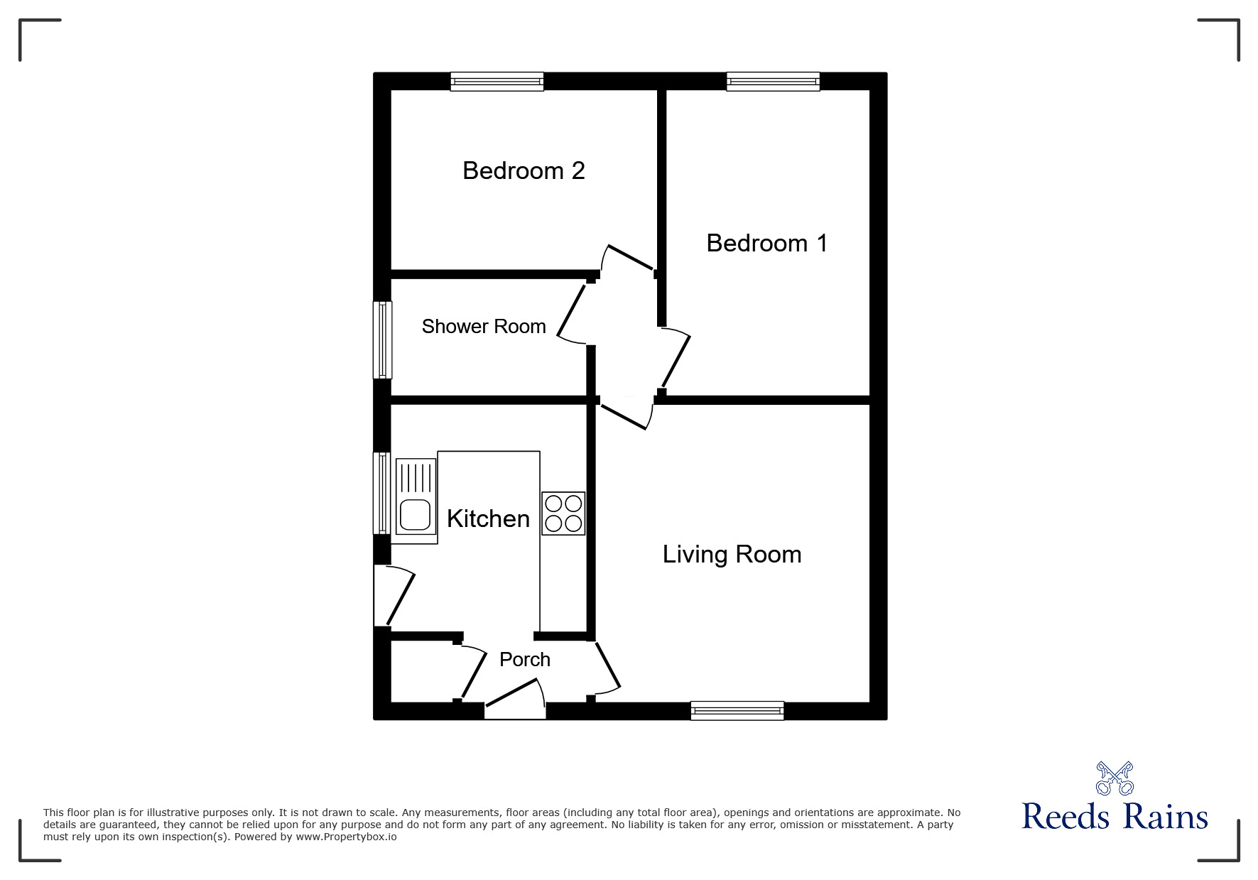 Floorplan of 2 bedroom Semi Detached Bungalow for sale, Sutton Park Drive, St. Helens, Merseyside, WA9