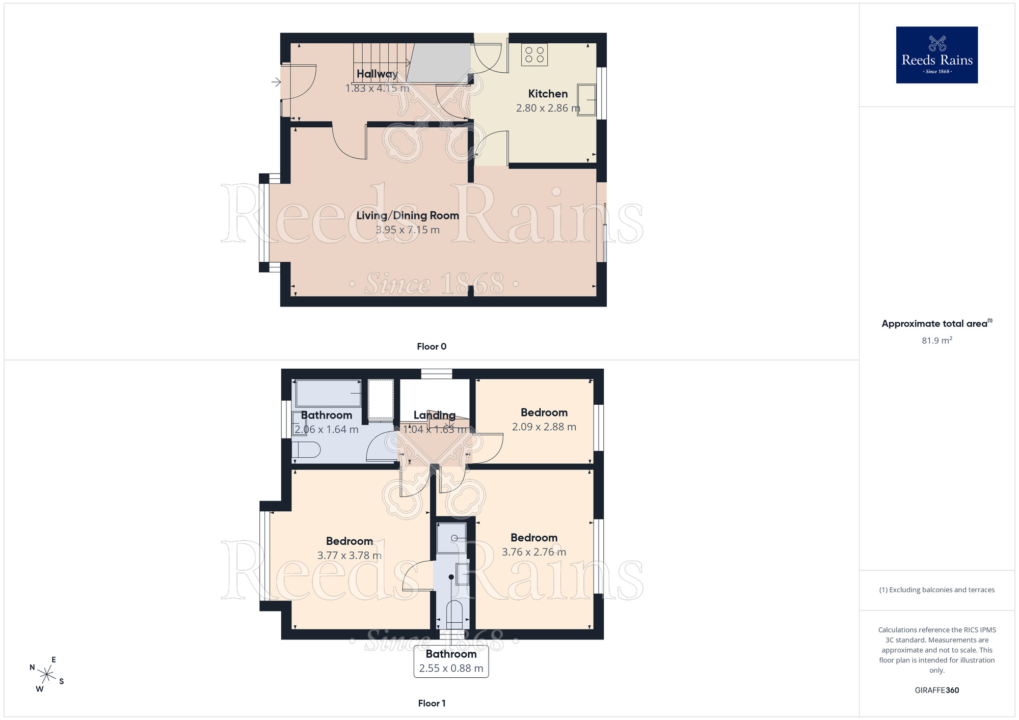 Floorplan of 3 bedroom Detached House for sale, St. Georges Road, St. Helens, Merseyside, WA10