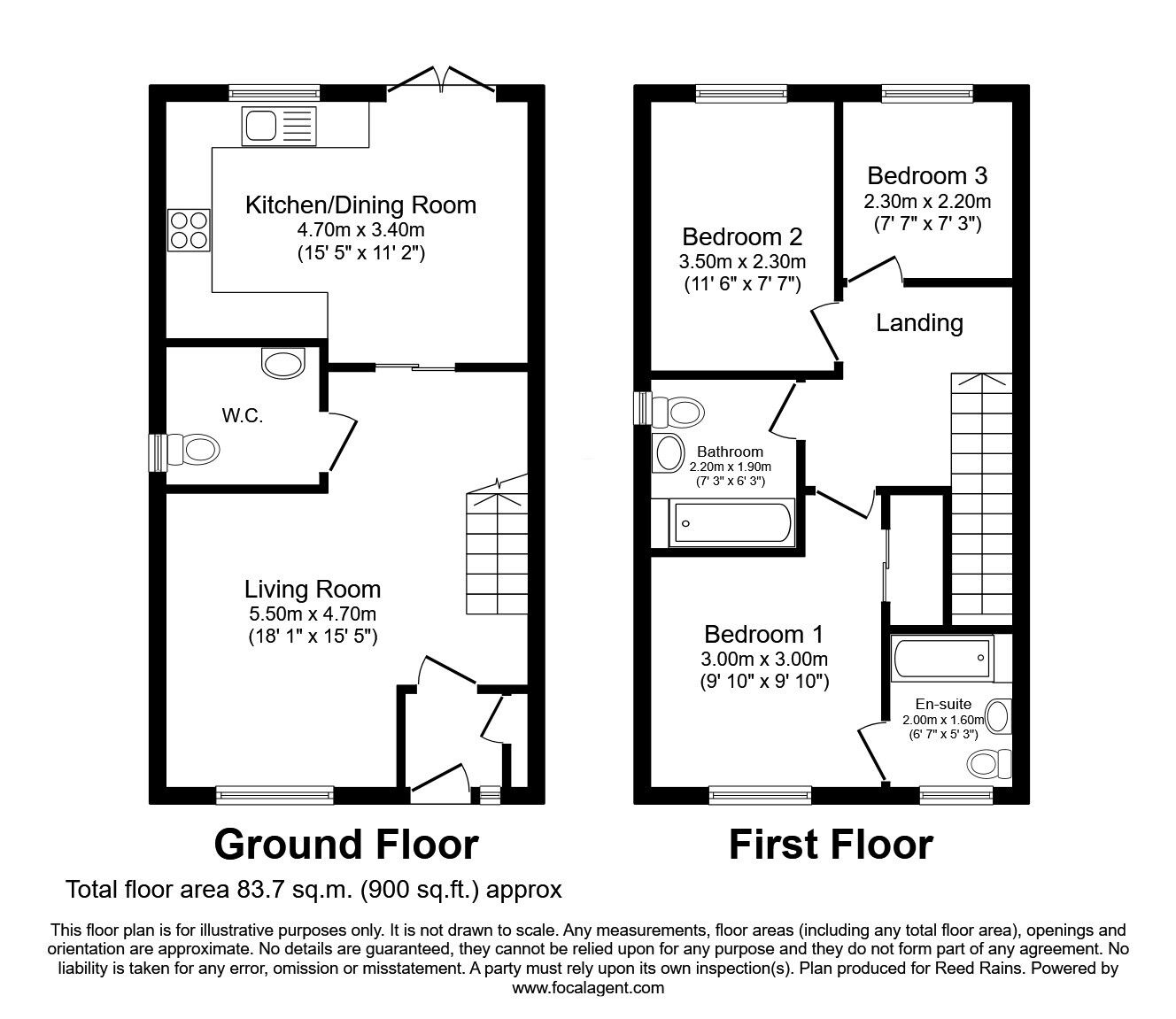 Floorplan of 3 bedroom Semi Detached House for sale, Little Lea Drive, St. Helens, Merseyside, WA9