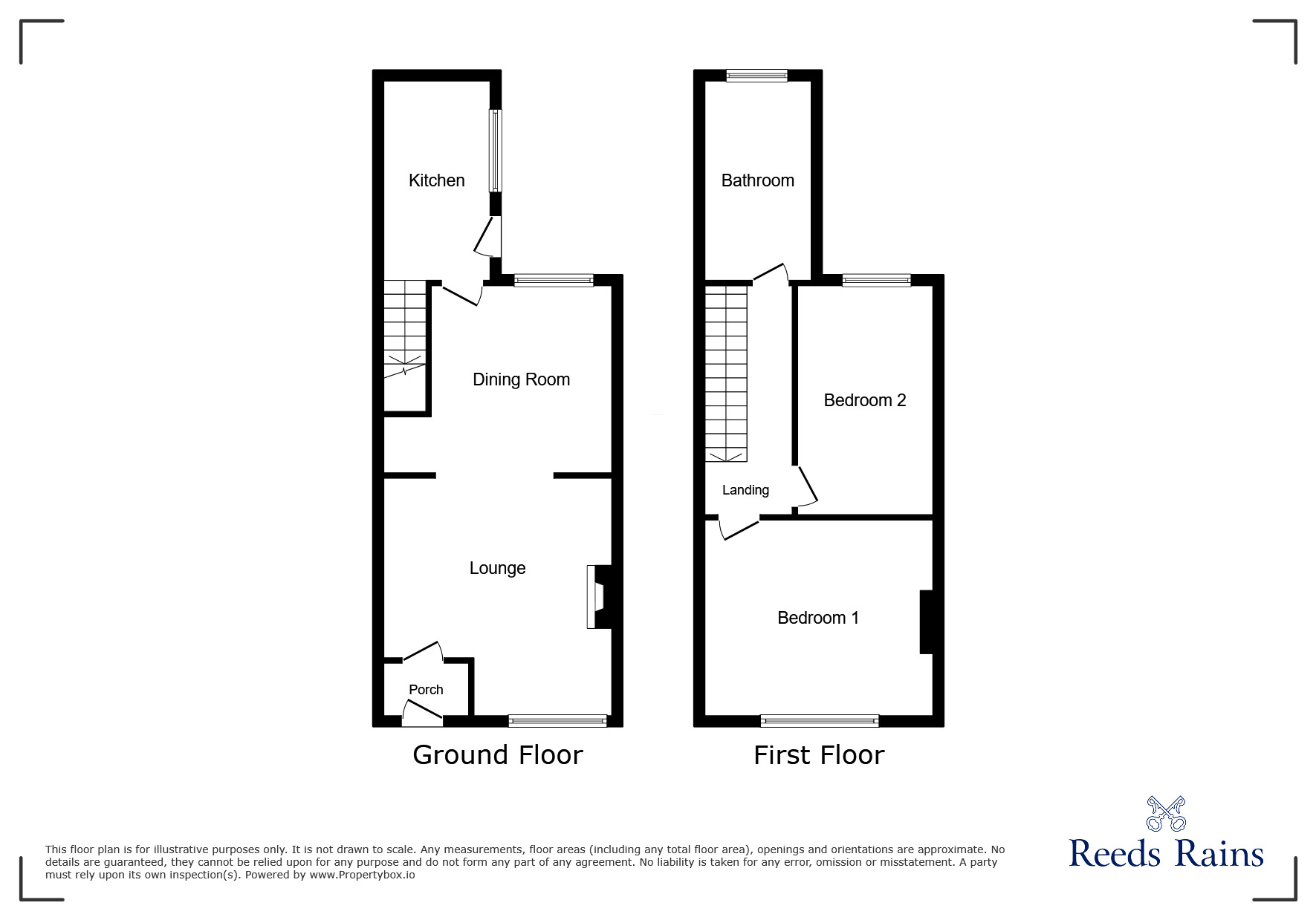 Floorplan of 2 bedroom Mid Terrace House to rent, Sunbury Street, Merseyside, WA10