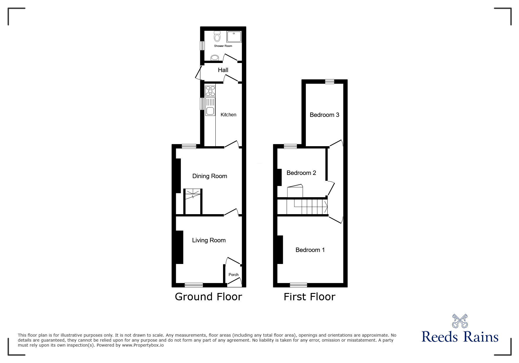 Floorplan of 3 bedroom Mid Terrace House for sale, Shaw Street, St. Helens, Merseyside, WA10