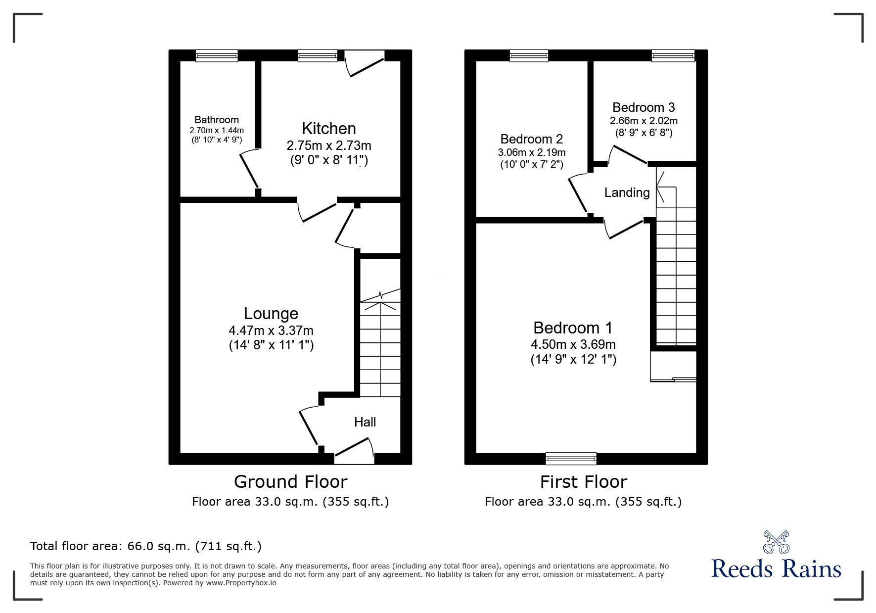 Floorplan of 3 bedroom Mid Terrace House for sale, Forrester Avenue, St. Helens, Merseyside, WA9