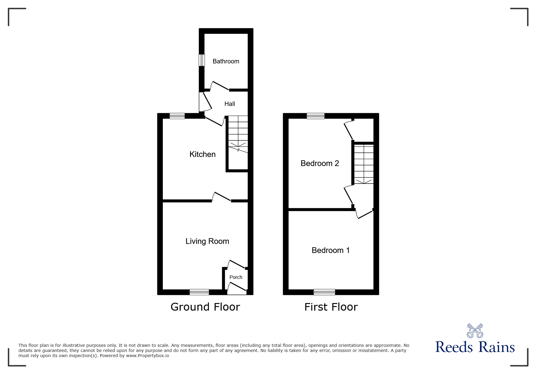 Floorplan of 2 bedroom Mid Terrace House for sale, Bronte Street, St. Helens, Merseyside, WA10
