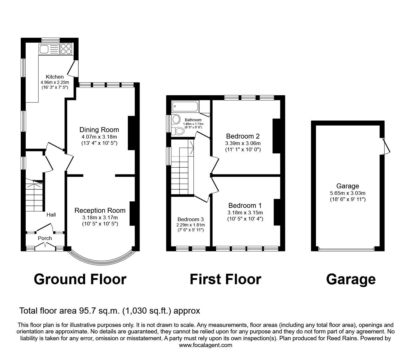Floorplan of 3 bedroom Semi Detached House for sale, Mitchell Road, St. Helens, Merseyside, WA10