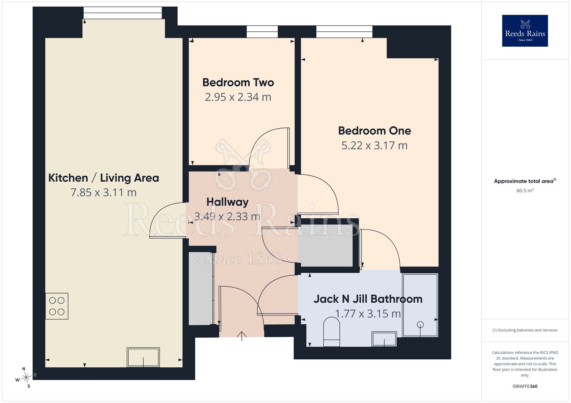 Floorplan of 2 bedroom Flat for sale, Sturgess Street, Newton-le-Willows, Merseyside, WA12