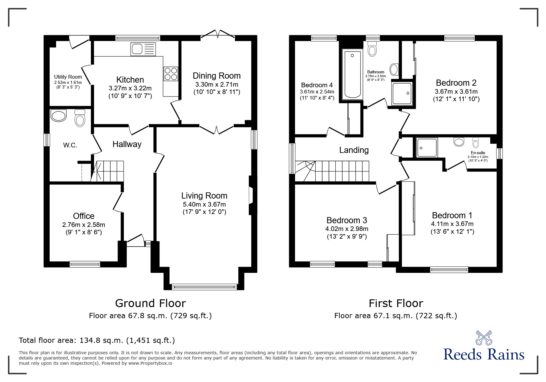 Floorplan of 4 bedroom Detached House for sale, Ormesby Gardens, St. Helens, Merseyside, WA9