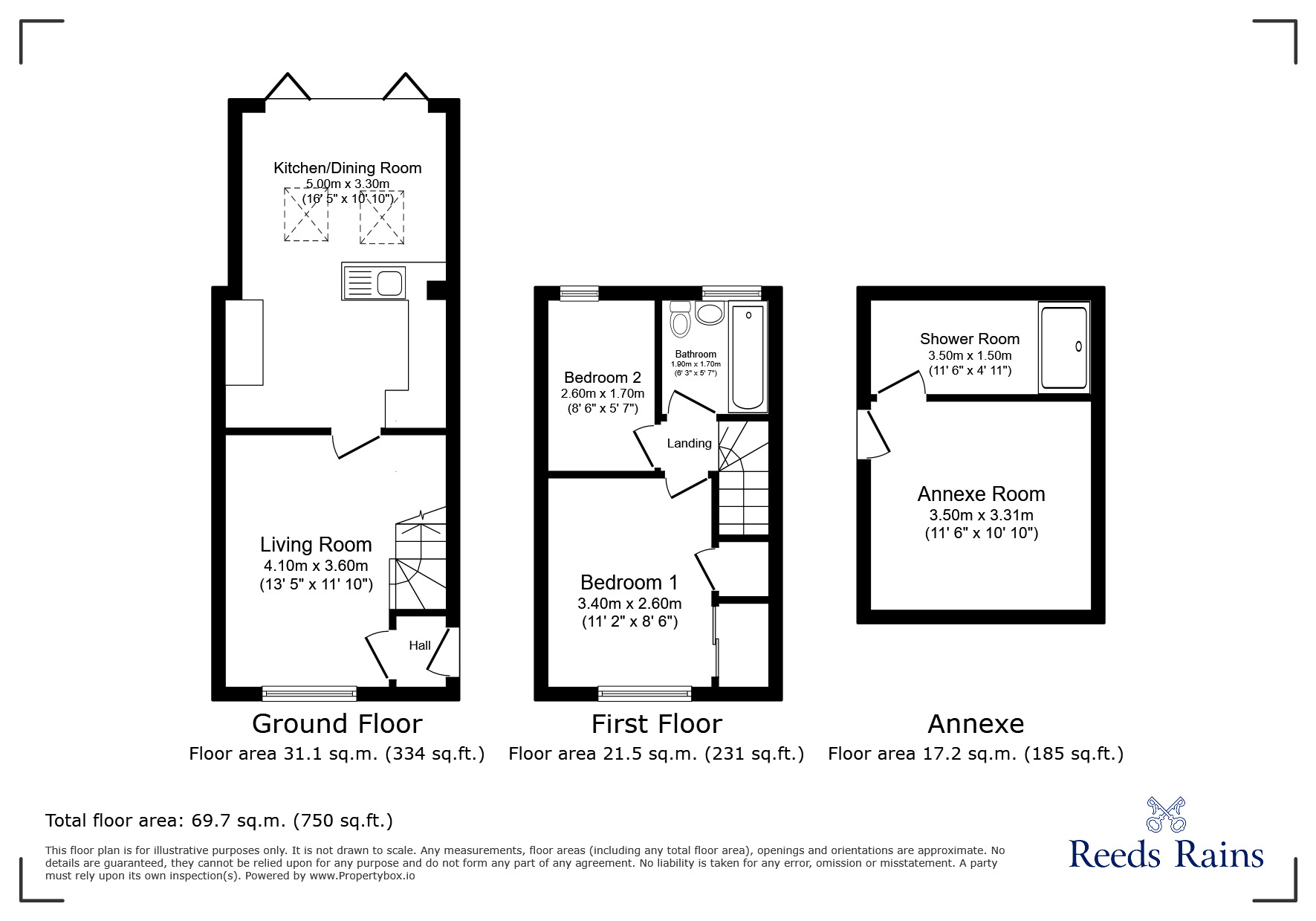 Floorplan of 2 bedroom Semi Detached House for sale, Littleton Close, Great Sankey, Cheshire, WA5