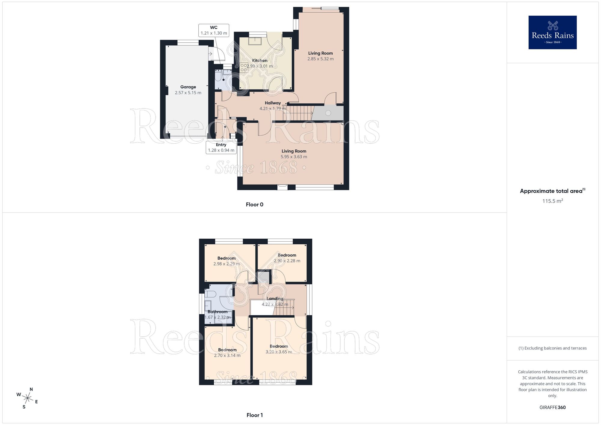 Floorplan of 4 bedroom Detached House for sale, Burrows Lane, Eccleston, Merseyside, WA10