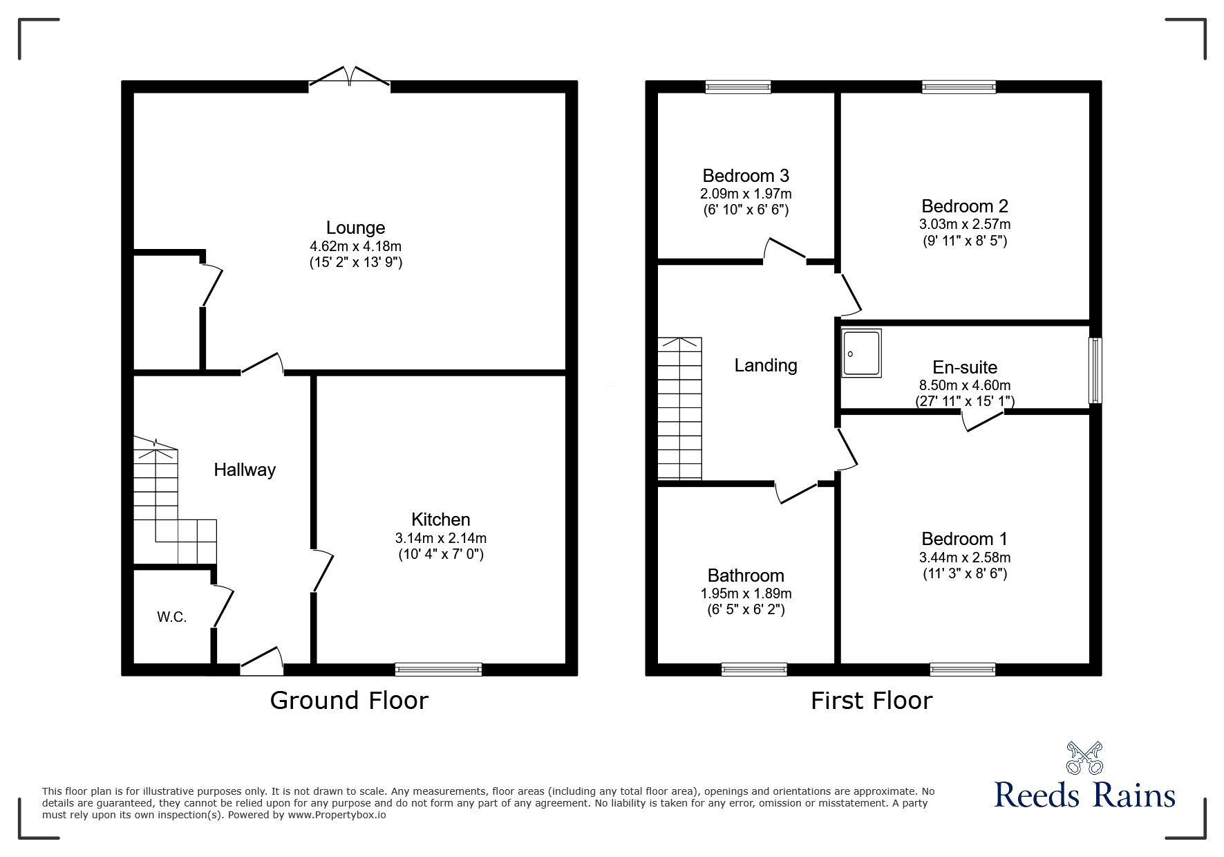 Floorplan of 3 bedroom Semi Detached House for sale, Wellens Walk, St. Helens, Merseyside, WA10