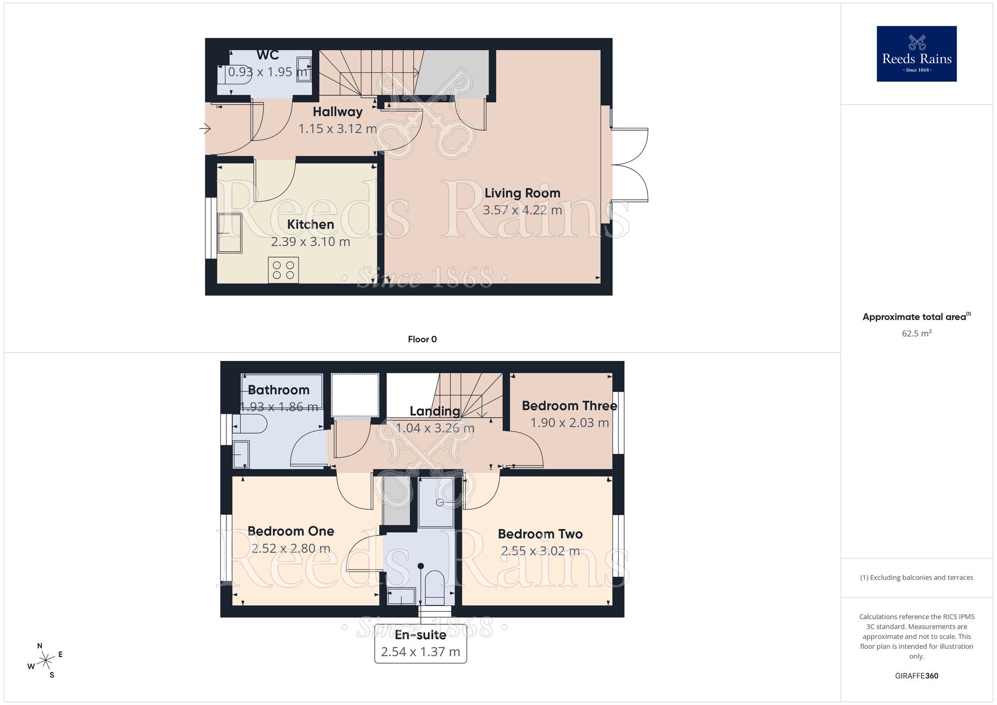 Floorplan of 3 bedroom Semi Detached House for sale, Wellens Walk, St. Helens, Merseyside, WA10