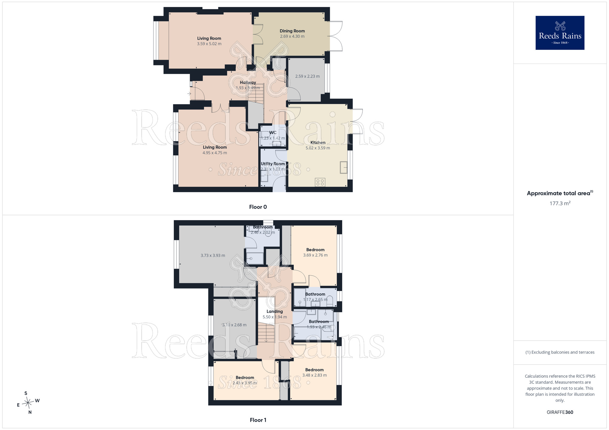 Floorplan of 5 bedroom Detached House to rent, Heigham Gardens, St. Helens, Merseyside, WA9
