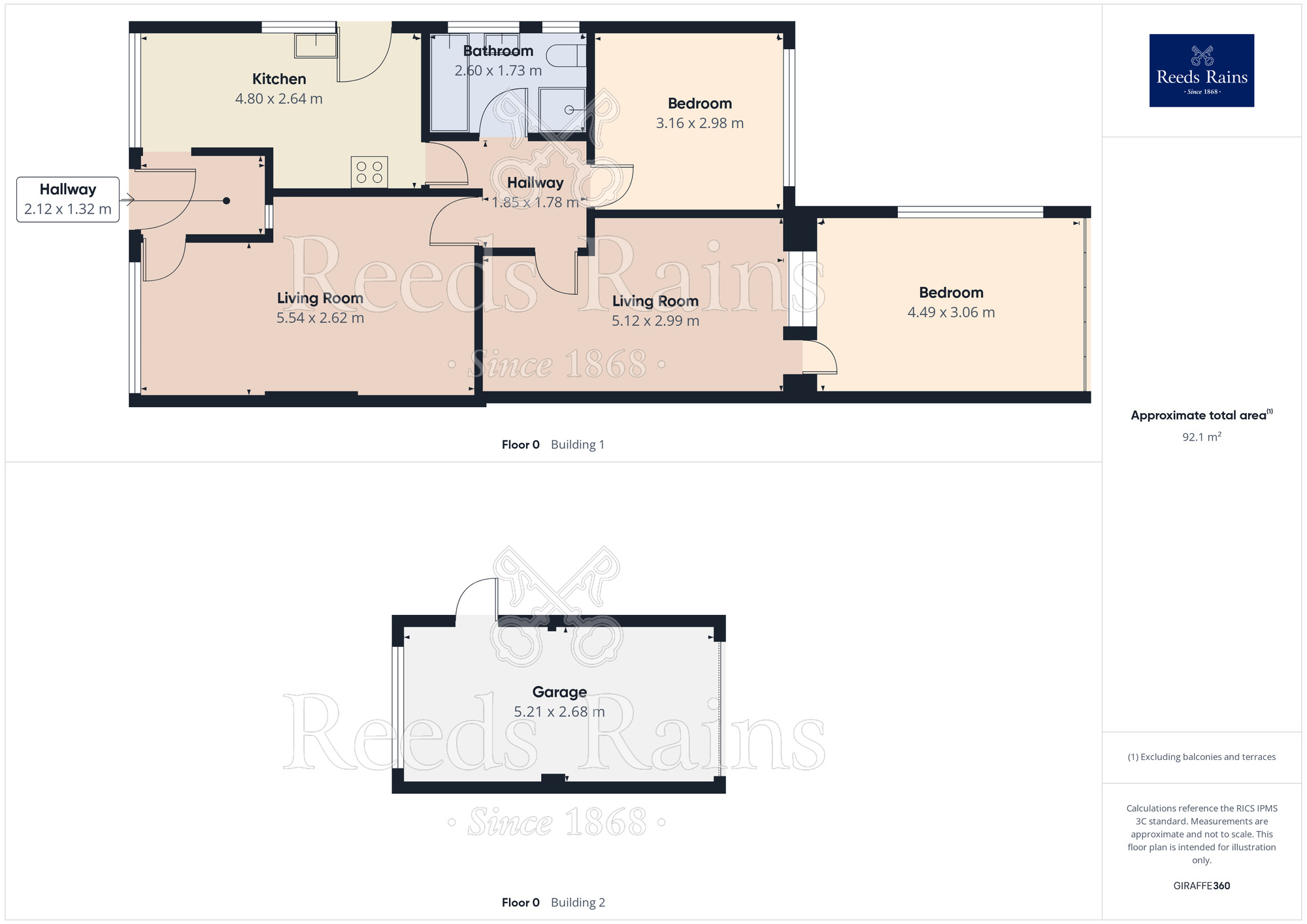 Floorplan of 2 bedroom Detached Bungalow for sale, Liverpool Road, Haydock, Merseyside, WA11