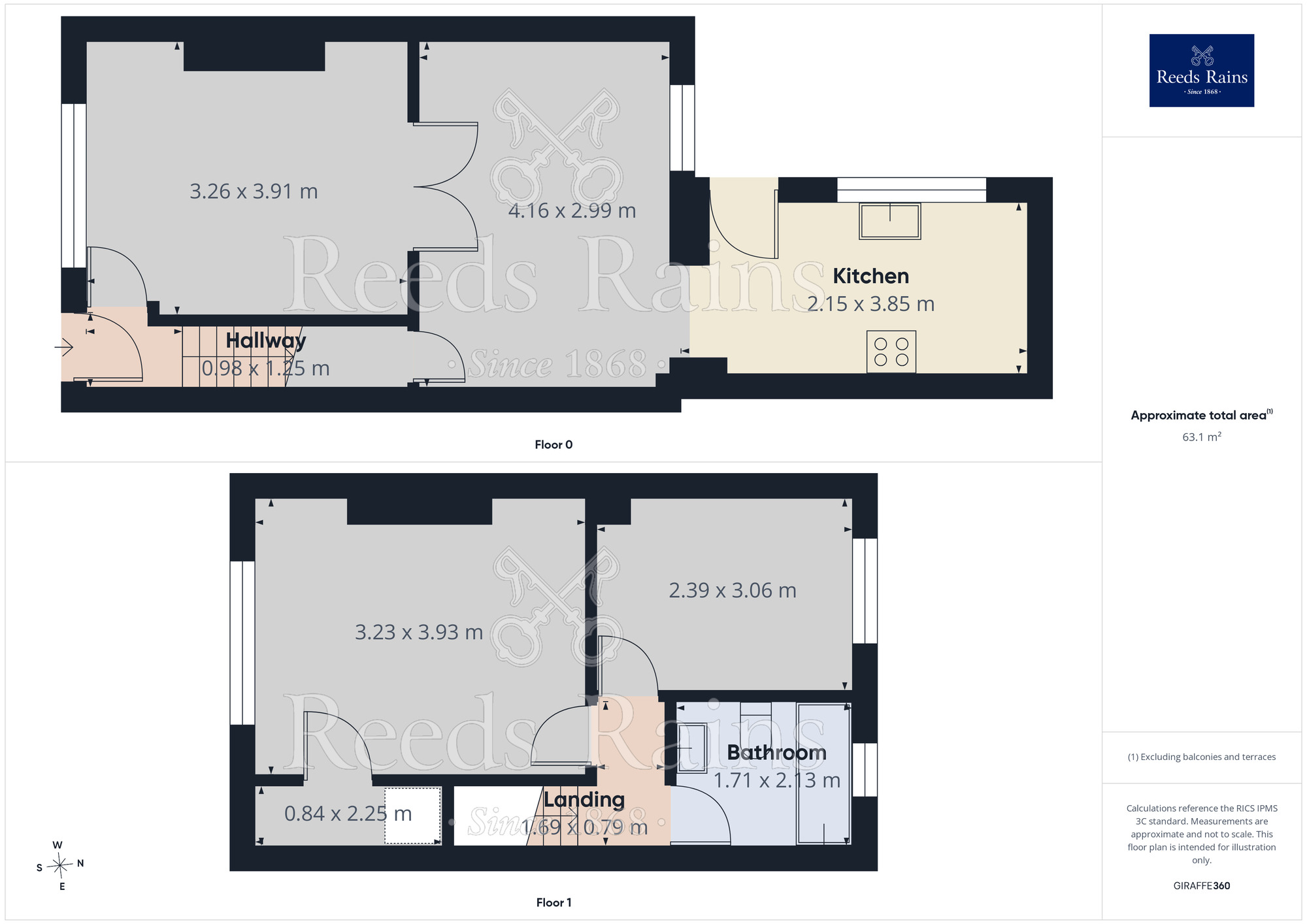 Floorplan of 2 bedroom End Terrace House to rent, Doulton Street, St. Helens, Merseyside, WA10