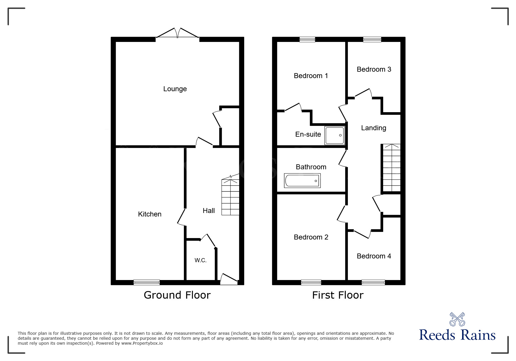 Floorplan of 4 bedroom Semi Detached House for sale, Ormside Grove, St. Helens, Merseyside, WA9