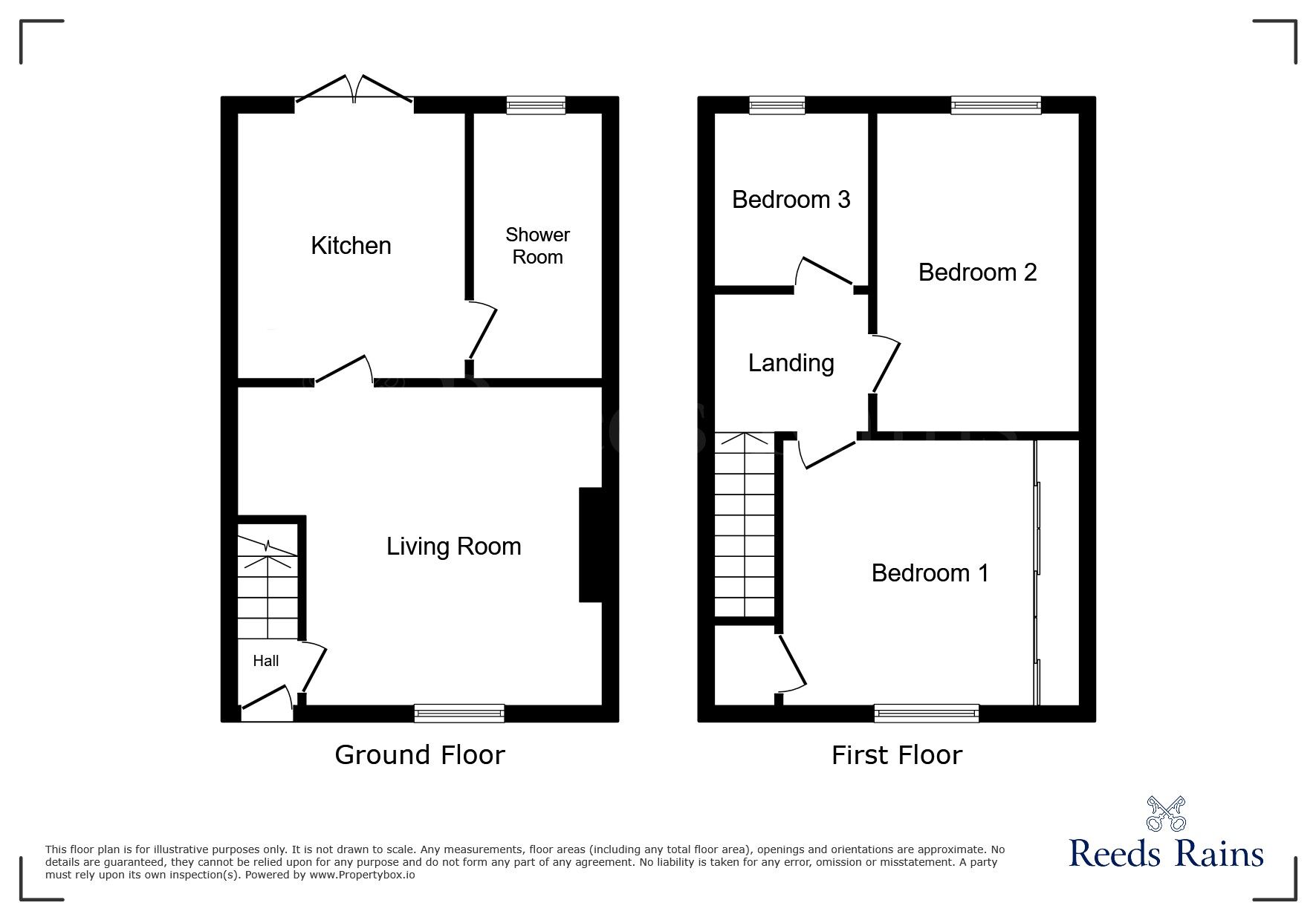 Floorplan of 3 bedroom Mid Terrace House for sale, Parr Stocks Road, St. Helens, Merseyside, WA9