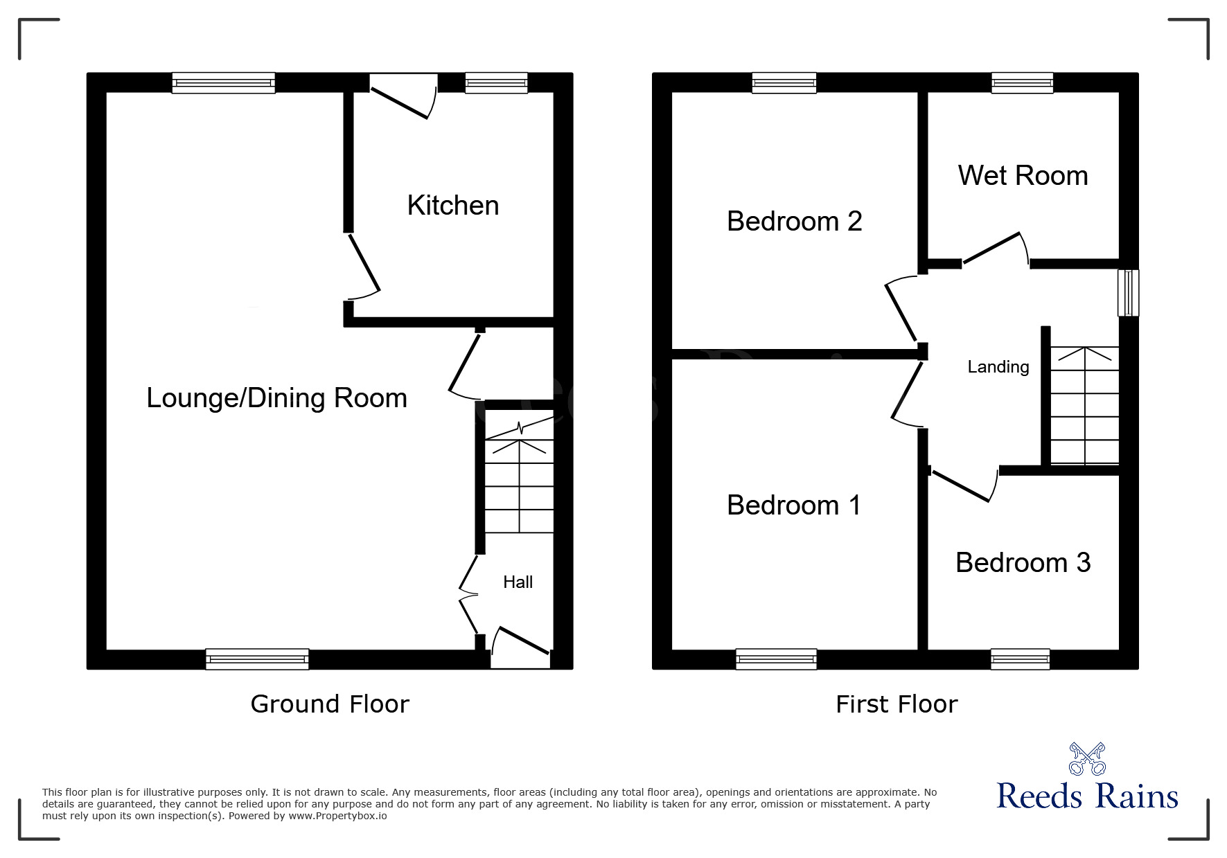 Floorplan of 3 bedroom Semi Detached House for sale, Stirling Crescent, St. Helens, Merseyside, WA9