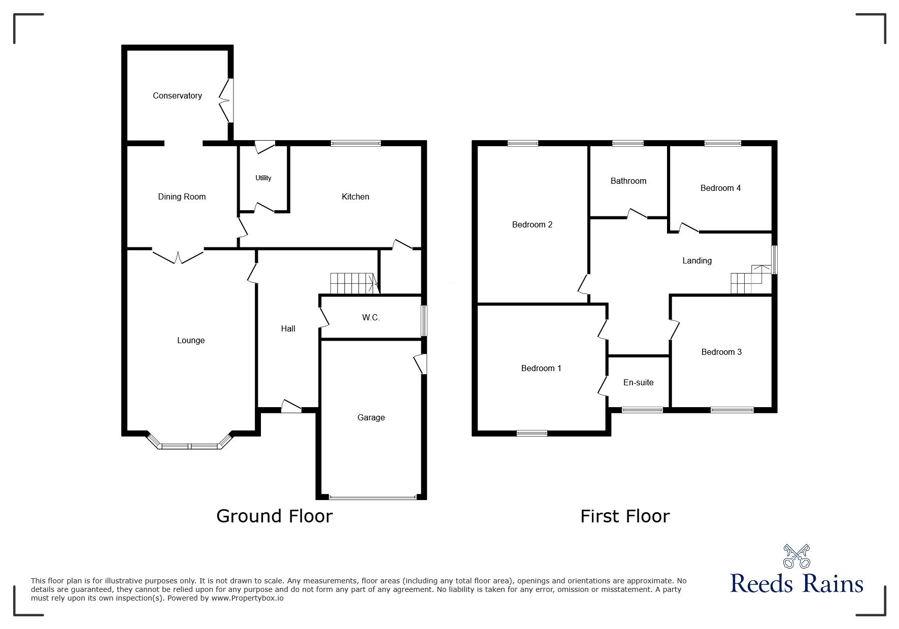 Floorplan of 4 bedroom Detached House for sale, Selby Close, St. Helens, Merseyside, WA10