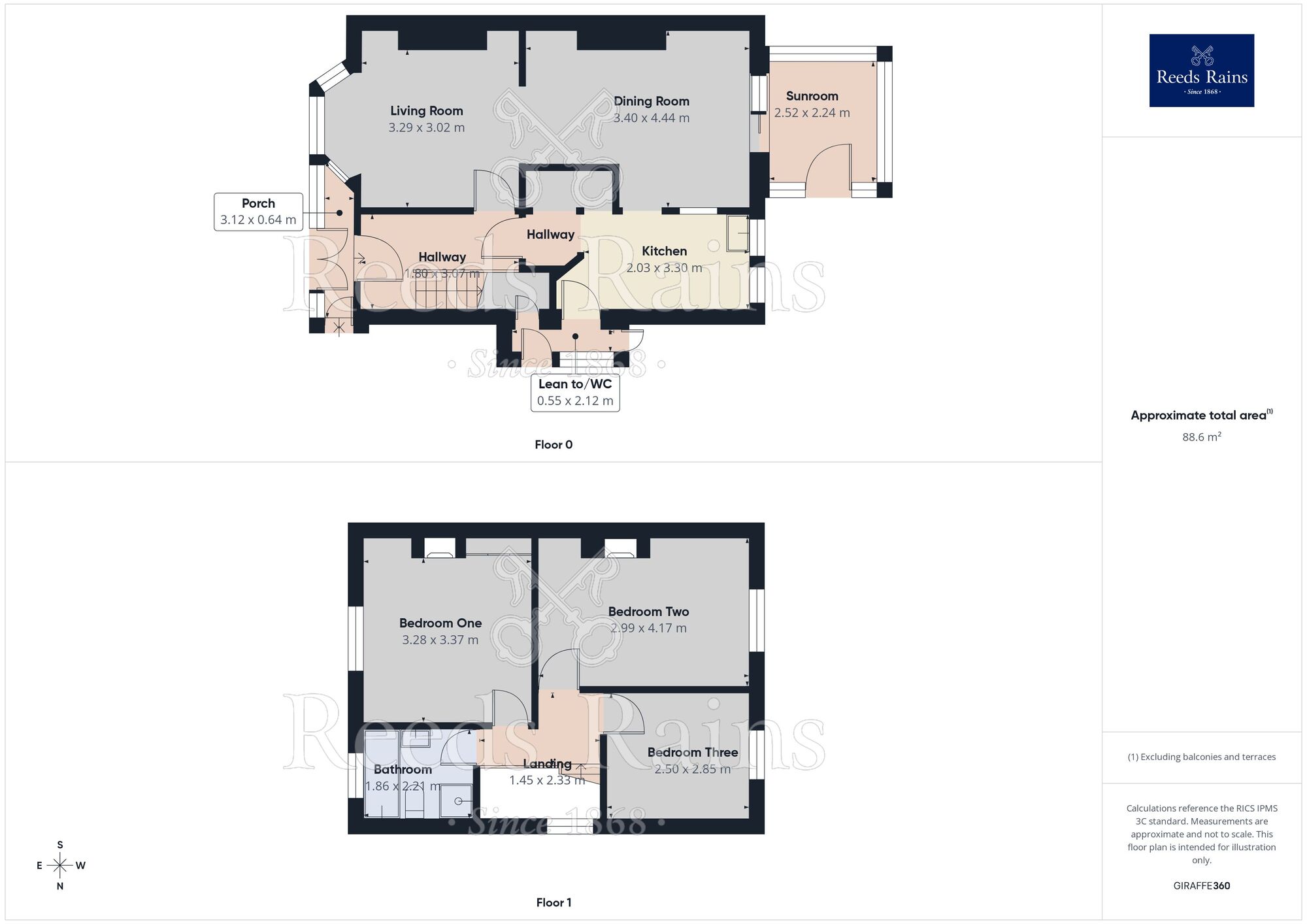 Floorplan of 3 bedroom Semi Detached House for sale, Grange Park Road, St. Helens, Merseyside, WA10