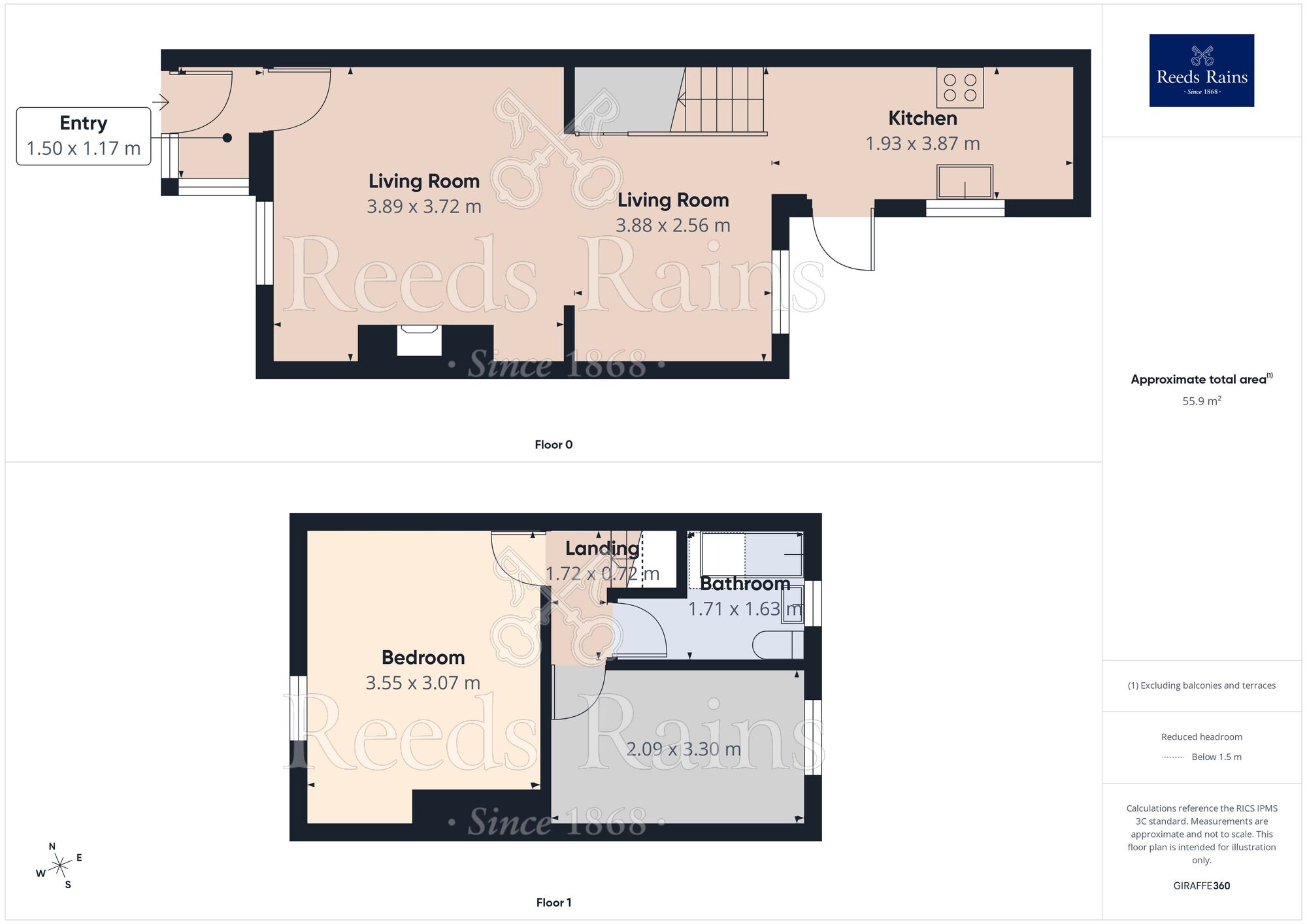 Floorplan of 2 bedroom Mid Terrace House for sale, Crossley Road, St. Helens, Merseyside, WA10