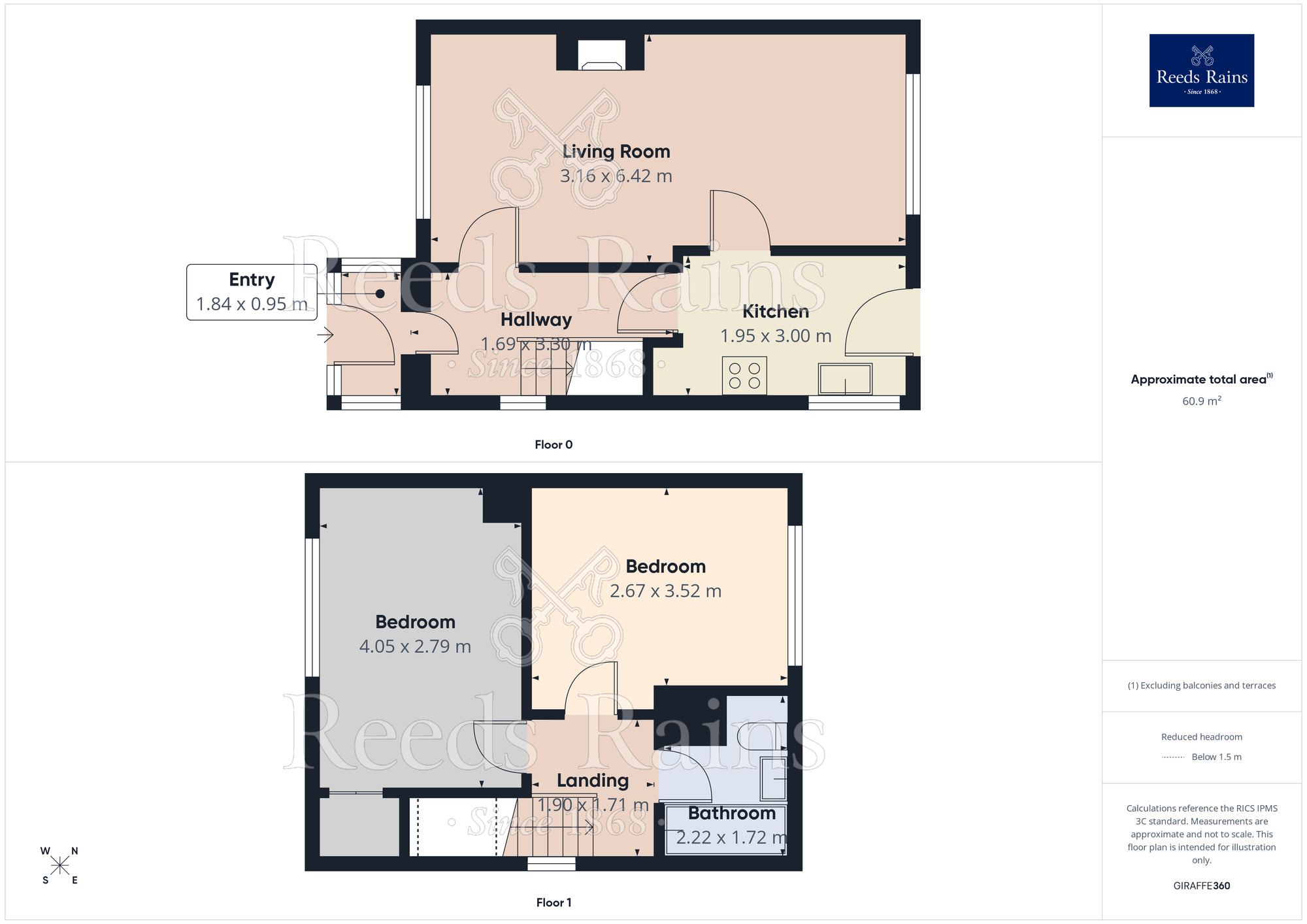 Floorplan of 2 bedroom Semi Detached House for sale, Longridge Avenue, St. Helens, Merseyside, WA11