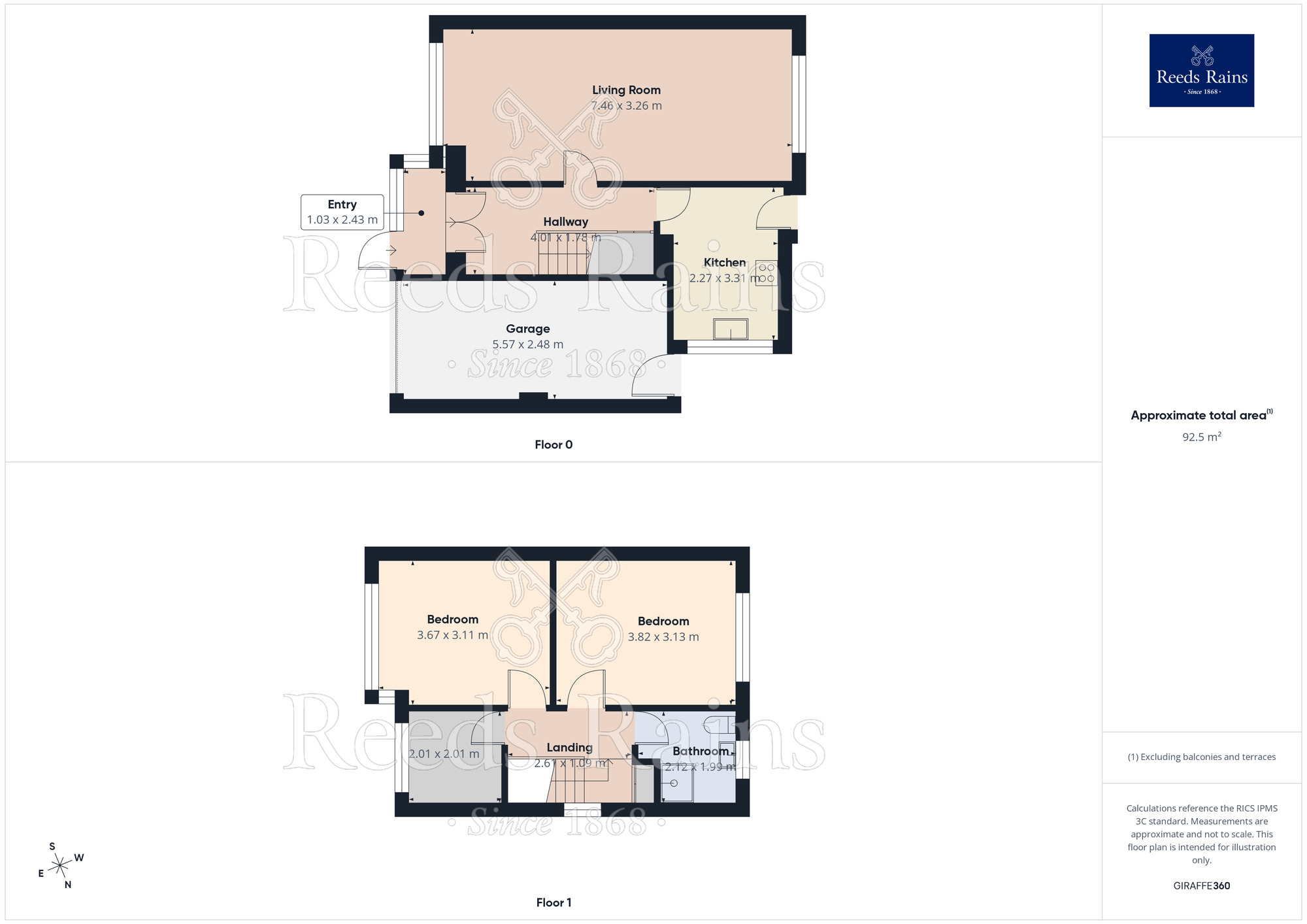 Floorplan of 3 bedroom Semi Detached House for sale, Legh Road, Haydock, Merseyside, WA11