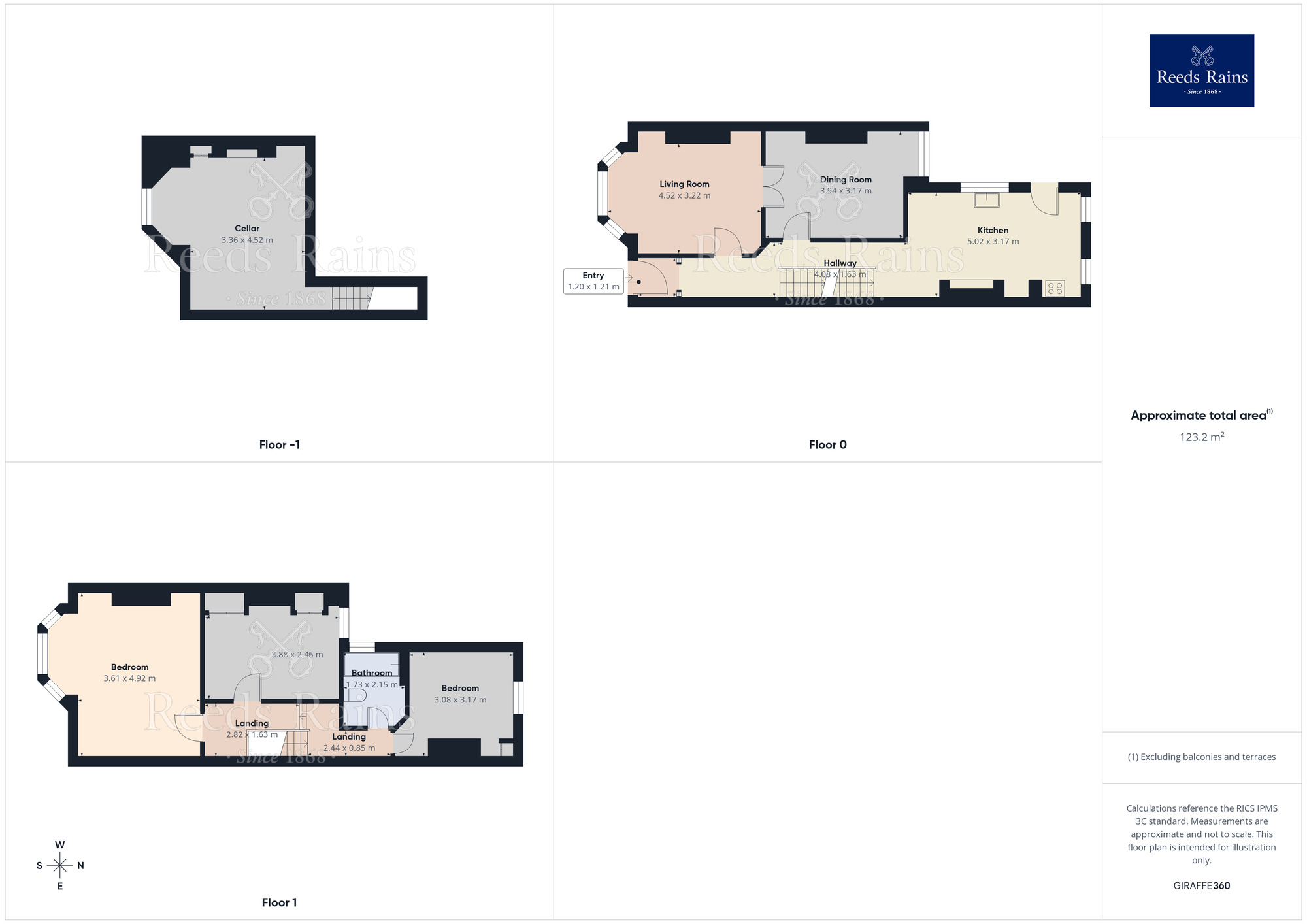 Floorplan of 3 bedroom House for sale, Windle Street, St. Helens, Merseyside, WA10