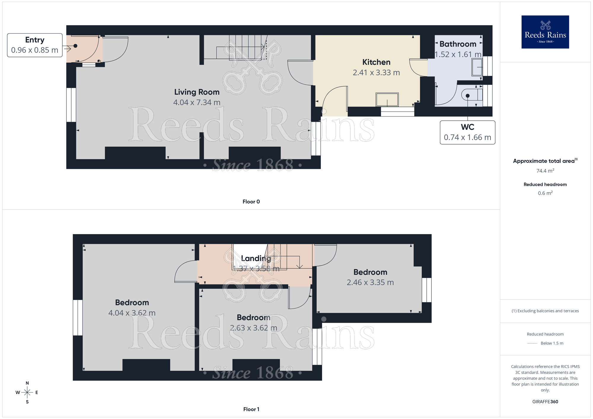 Floorplan of 3 bedroom Mid Terrace House for sale, Clock Face Road, Clock Face, Merseyside, WA9