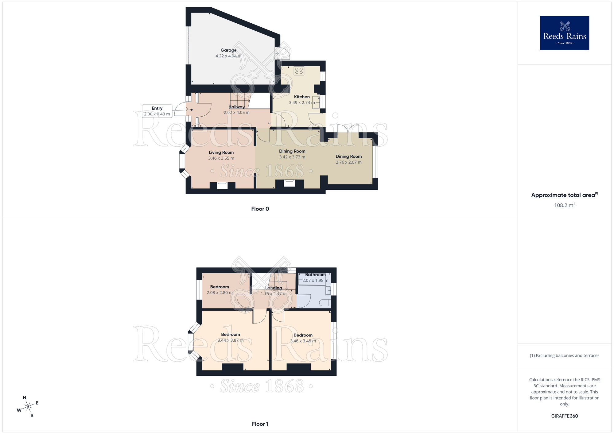 Floorplan of 3 bedroom Semi Detached House for sale, Hillbrae Avenue, St. Helens, Merseyside, WA11