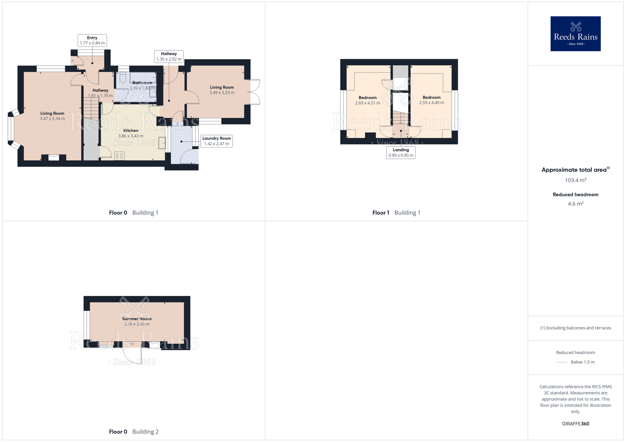 Floorplan of 2 bedroom Semi Detached Bungalow for sale, Humber Crescent, St. Helens, Merseyside, WA9