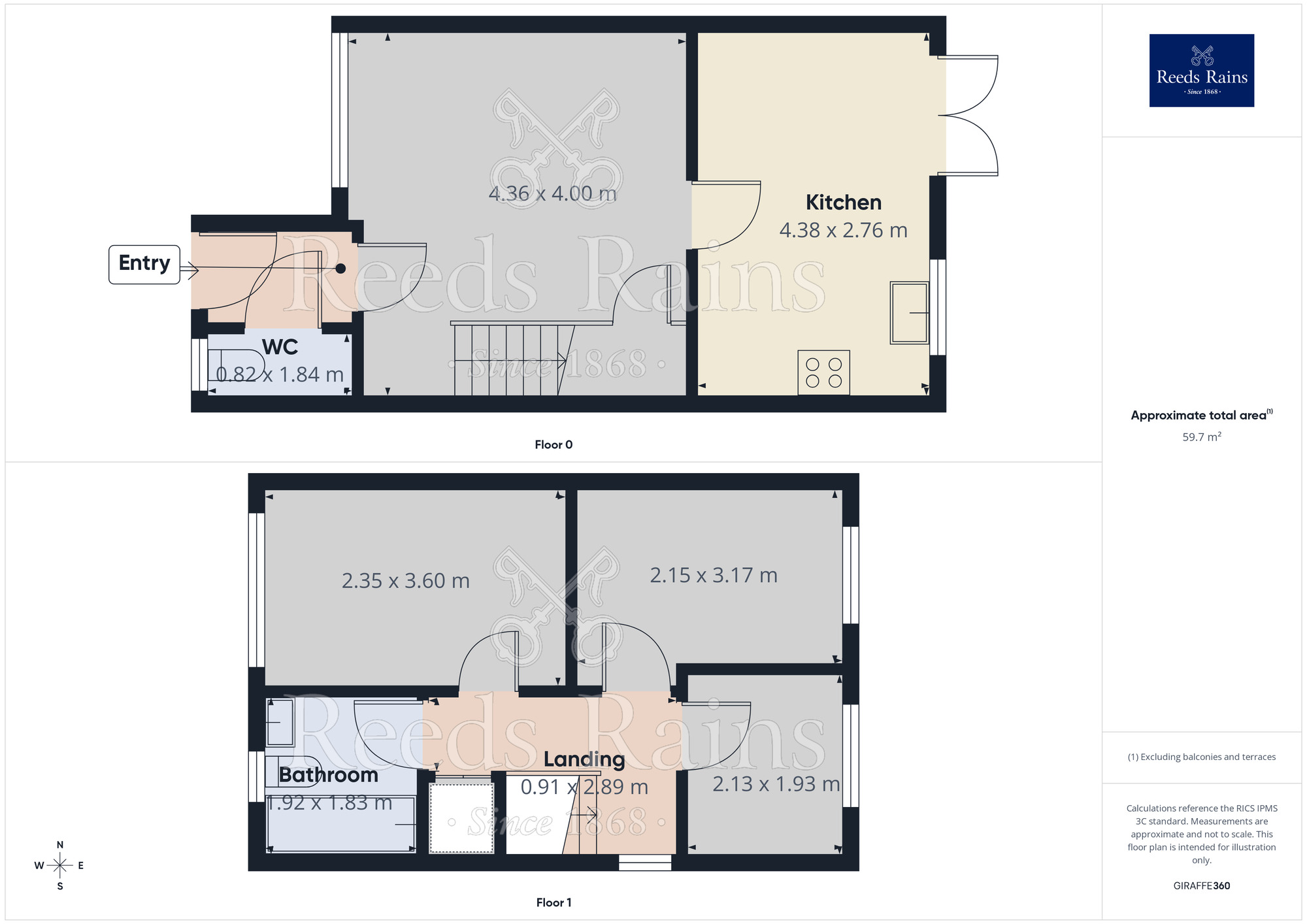 Floorplan of 3 bedroom Semi Detached House to rent, Polinda Gardens, St. Helens, Merseyside, WA10