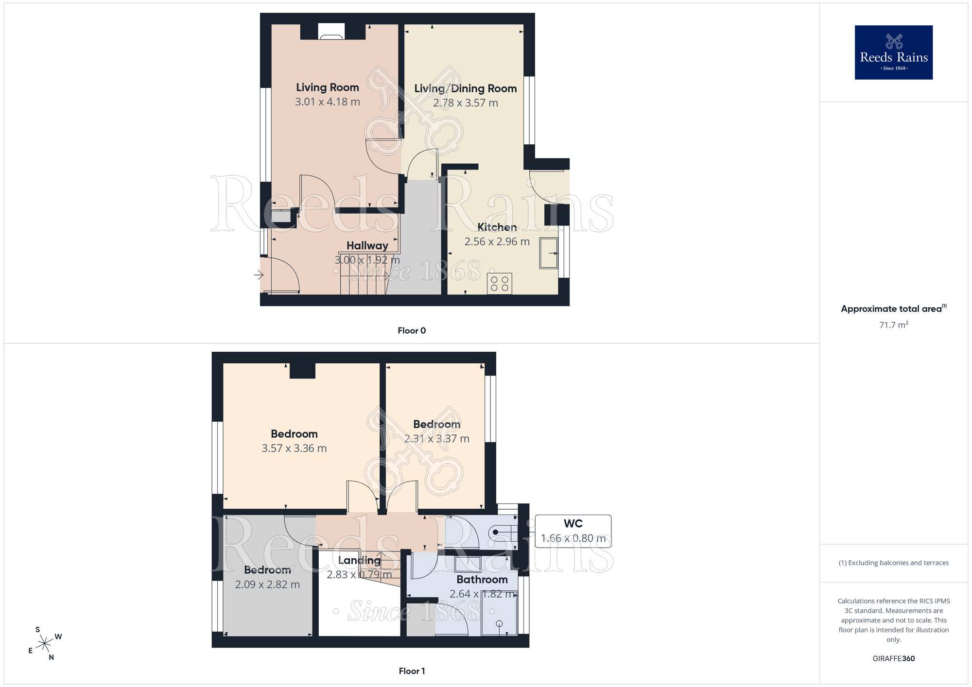 Floorplan of 3 bedroom Mid Terrace House for sale, Peel Place, St. Helens, Merseyside, WA10