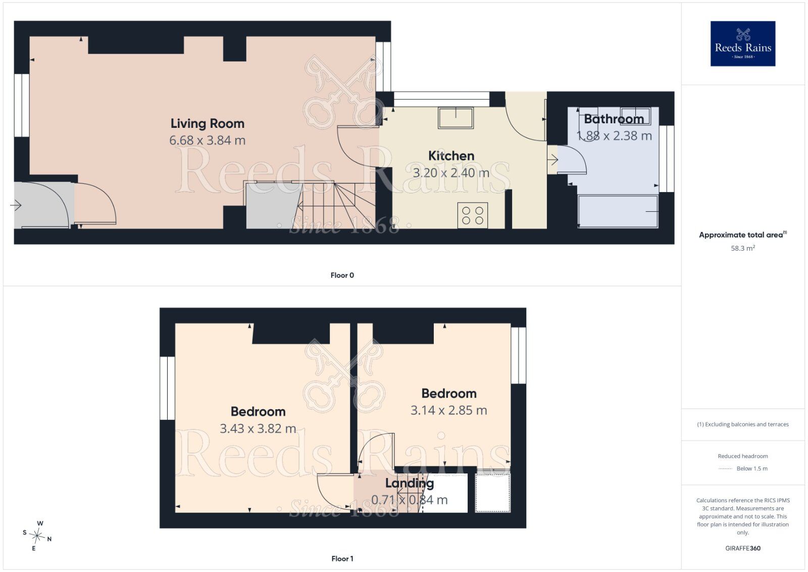 Floorplan of 2 bedroom Mid Terrace House to rent, Manville Street, St. Helens, Merseyside, WA9
