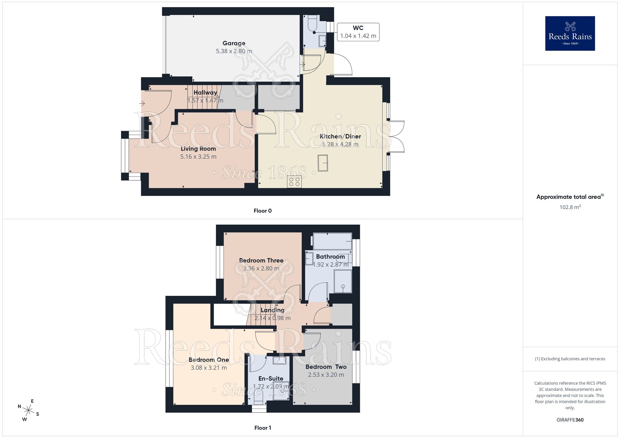 Floorplan of 3 bedroom Detached House for sale, Binney Walk, St. Helens, Merseyside, WA9