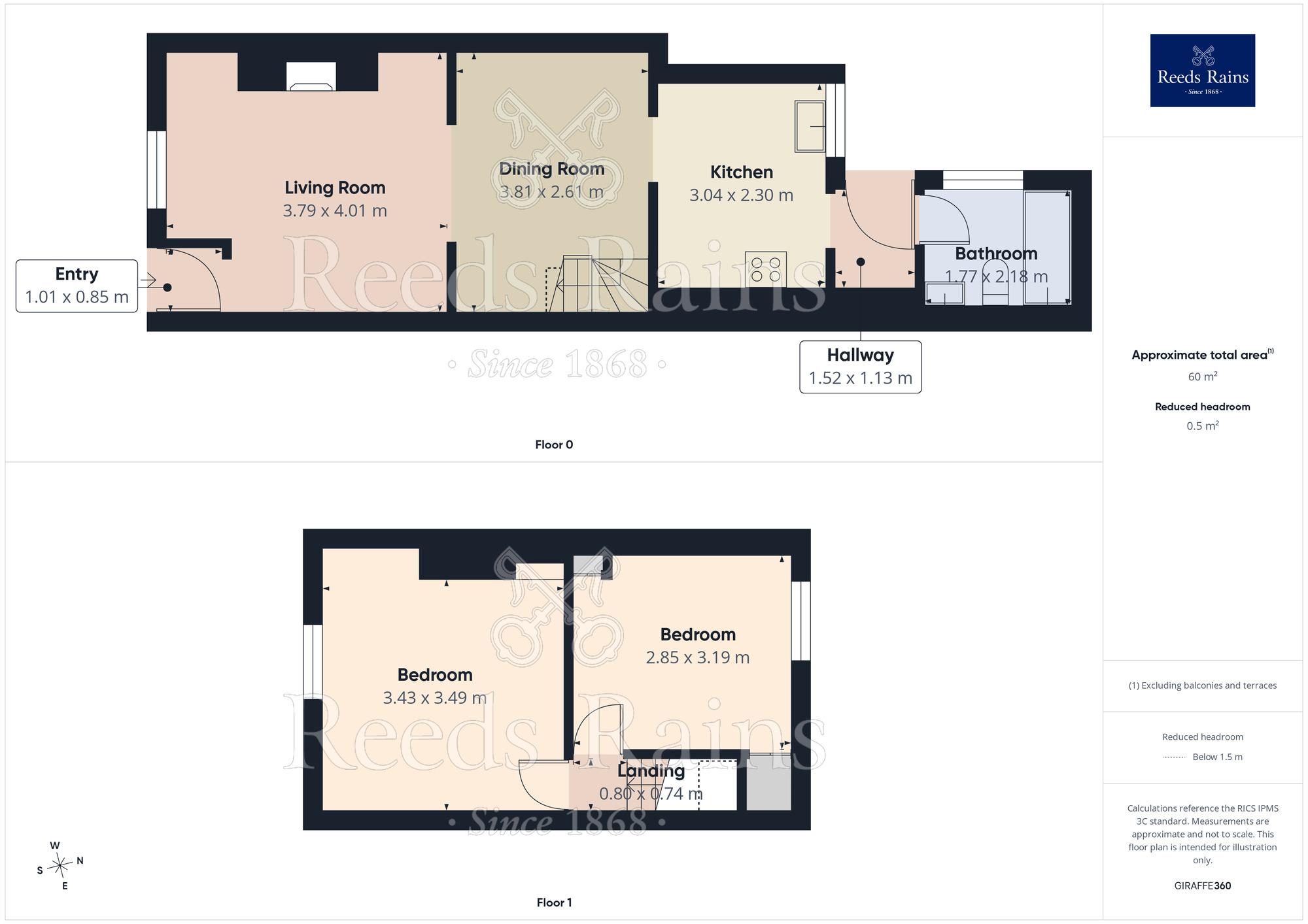 Floorplan of 2 bedroom End Terrace House for sale, Gladstone Street, St. Helens, Merseyside, WA10
