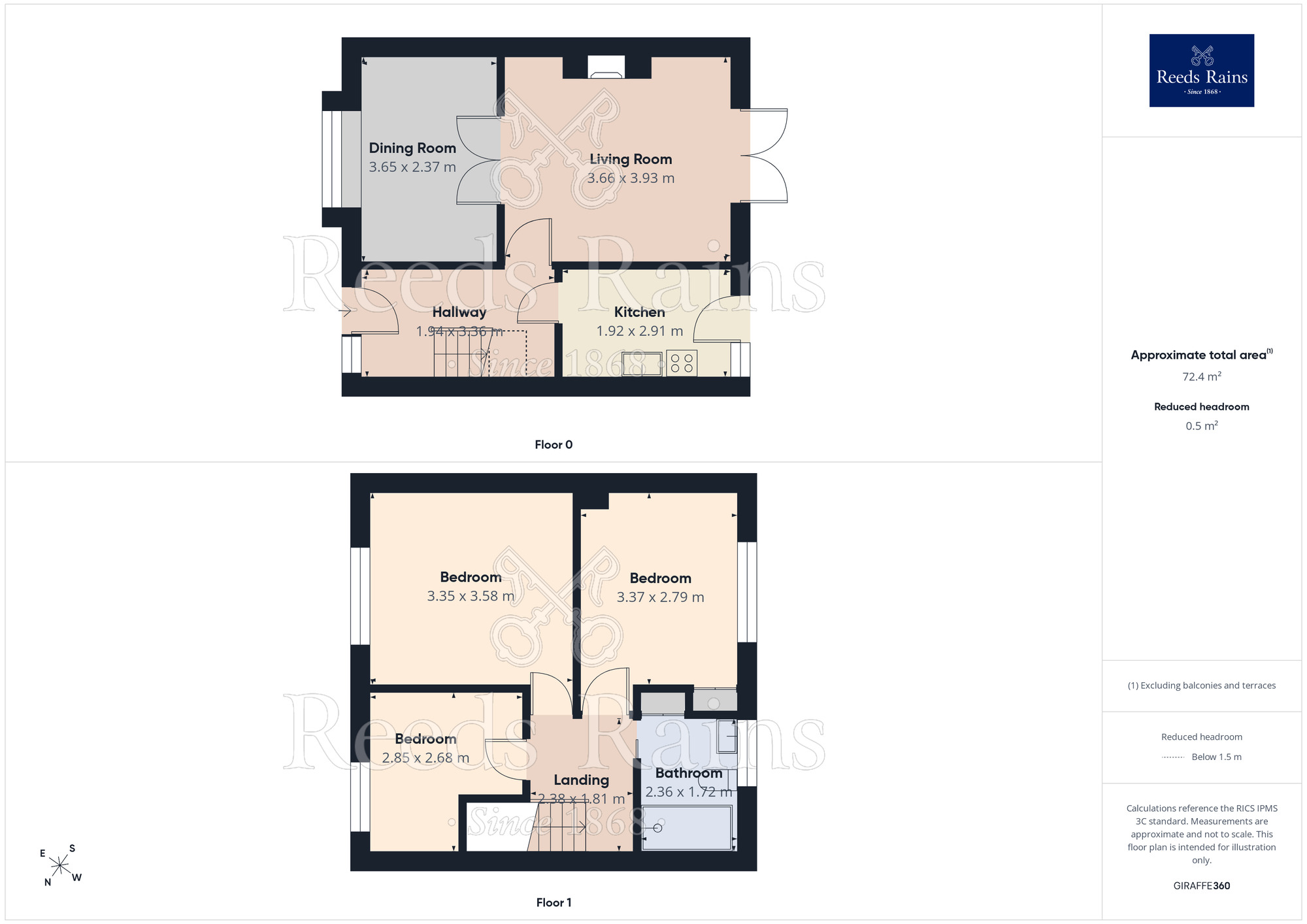 Floorplan of 3 bedroom Mid Terrace House for sale, Windle Hall Drive, St. Helens, Merseyside, WA10
