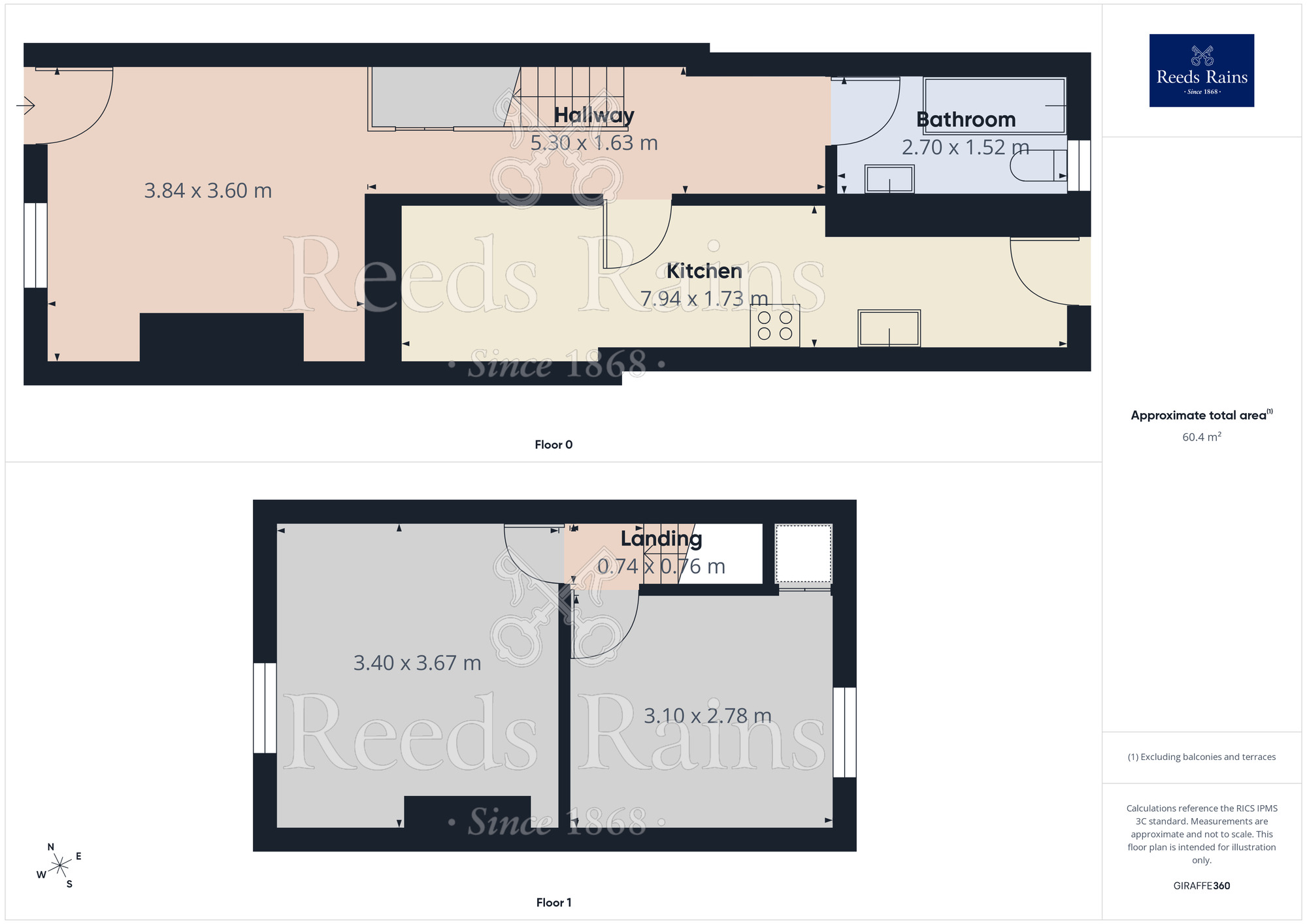 Floorplan of 2 bedroom Mid Terrace House to rent, Central Street, St. Helens, Merseyside, WA10