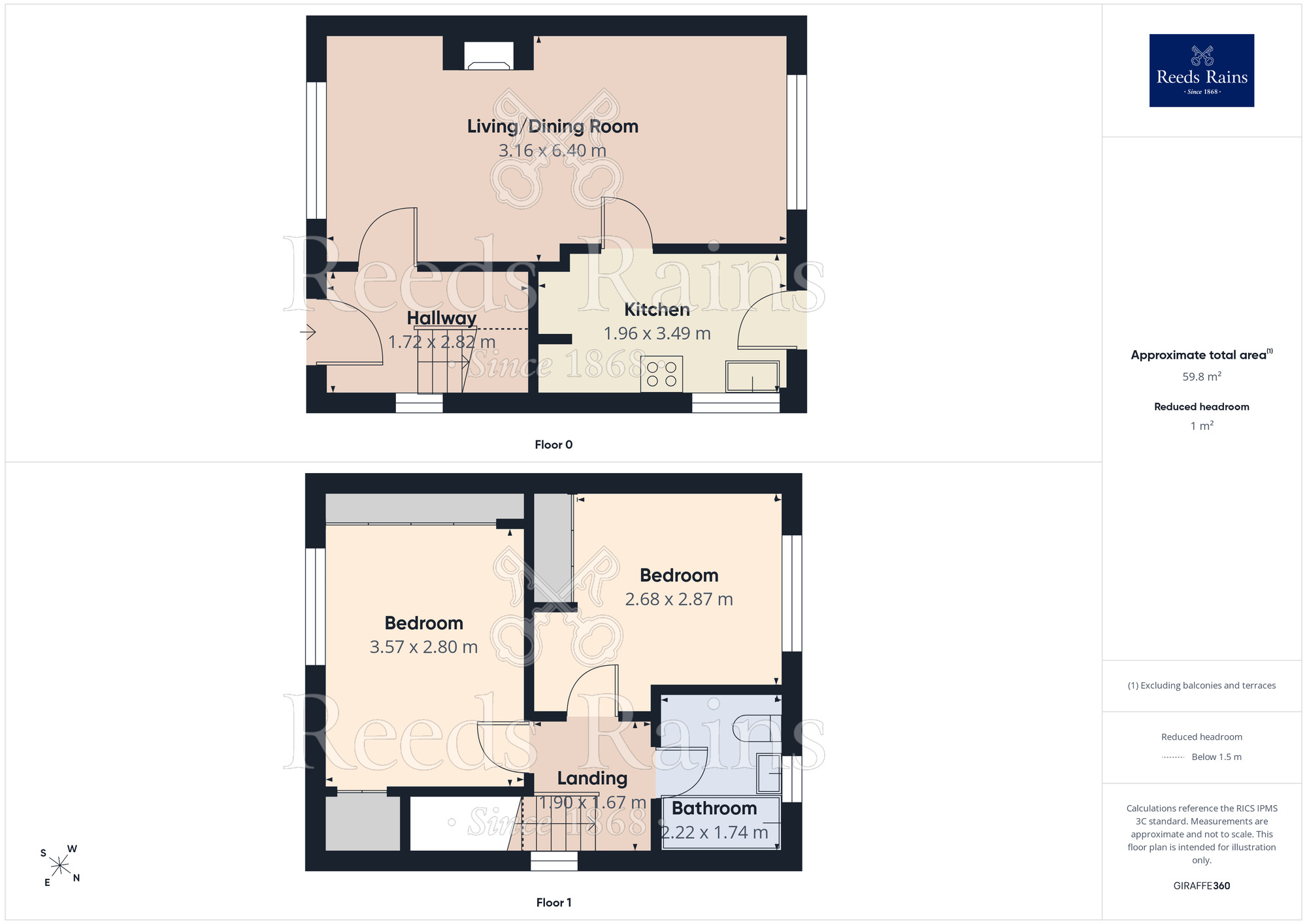 Floorplan of 2 bedroom Semi Detached House for sale, Parbold Avenue, St. Helens, Merseyside, WA11