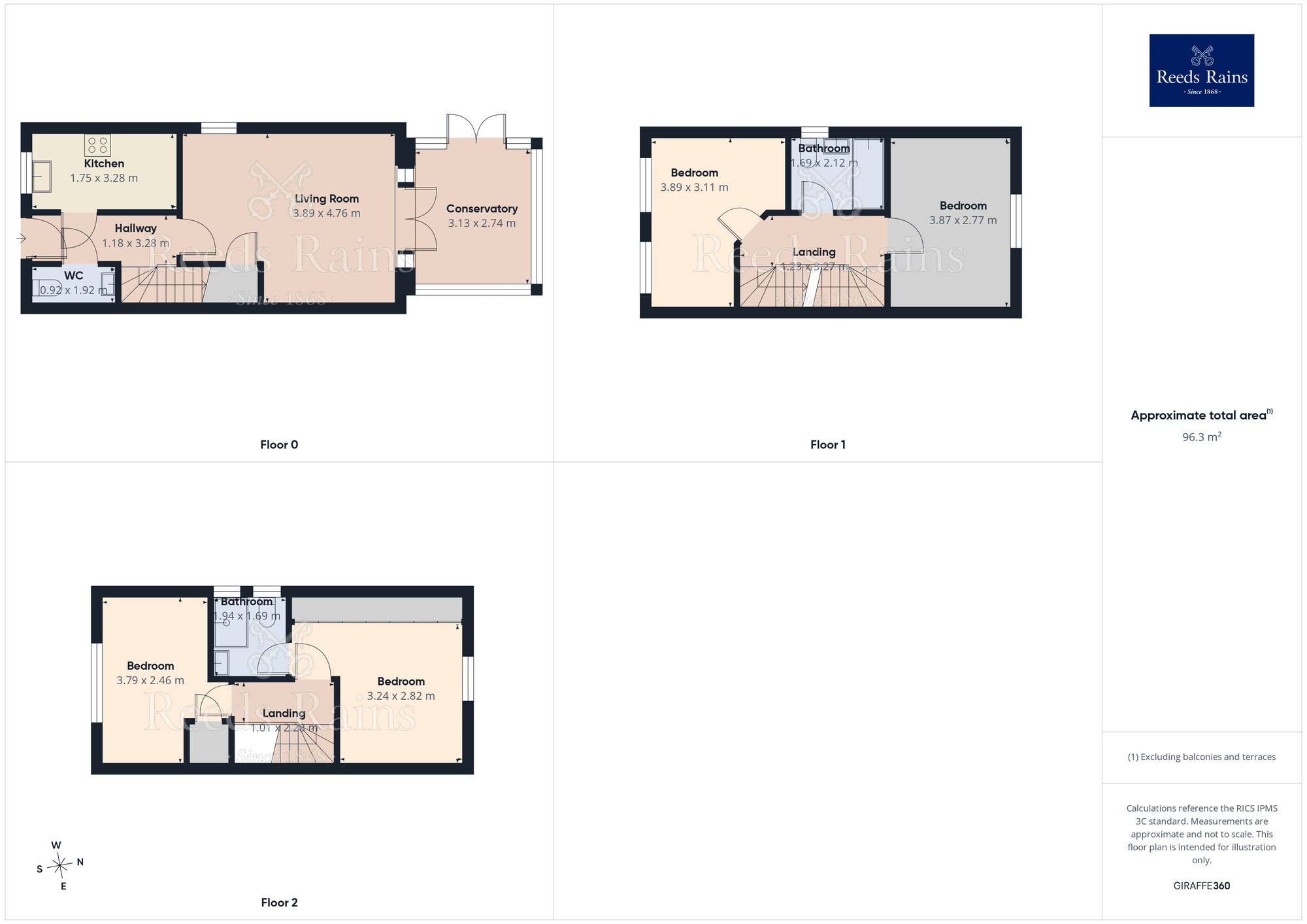 Floorplan of 4 bedroom Semi Detached House for sale, Newlove Avenue, St. Helens, Merseyside, WA10