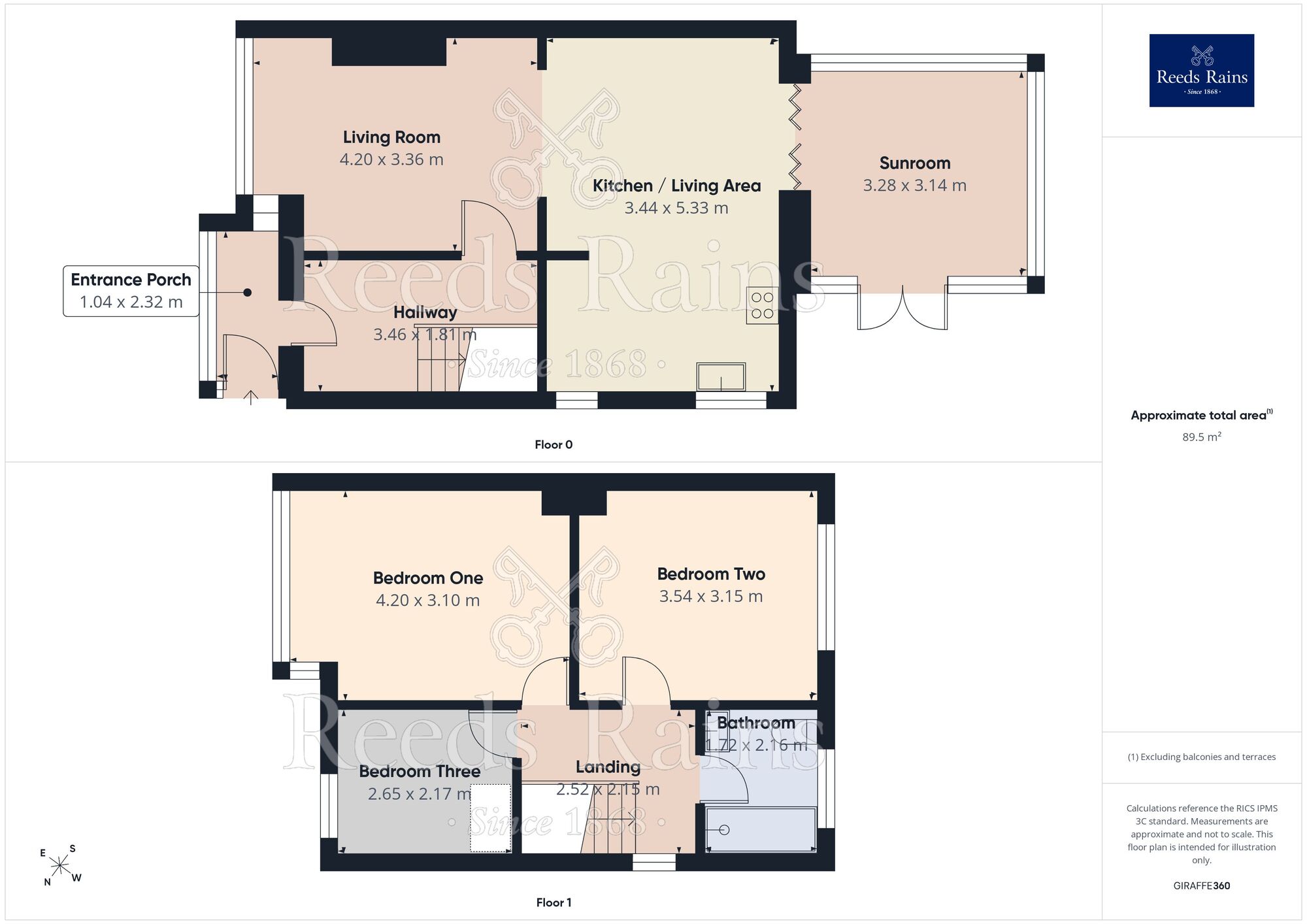 Floorplan of 3 bedroom Semi Detached House for sale, Olga Road, St. Helens, Merseyside, WA9