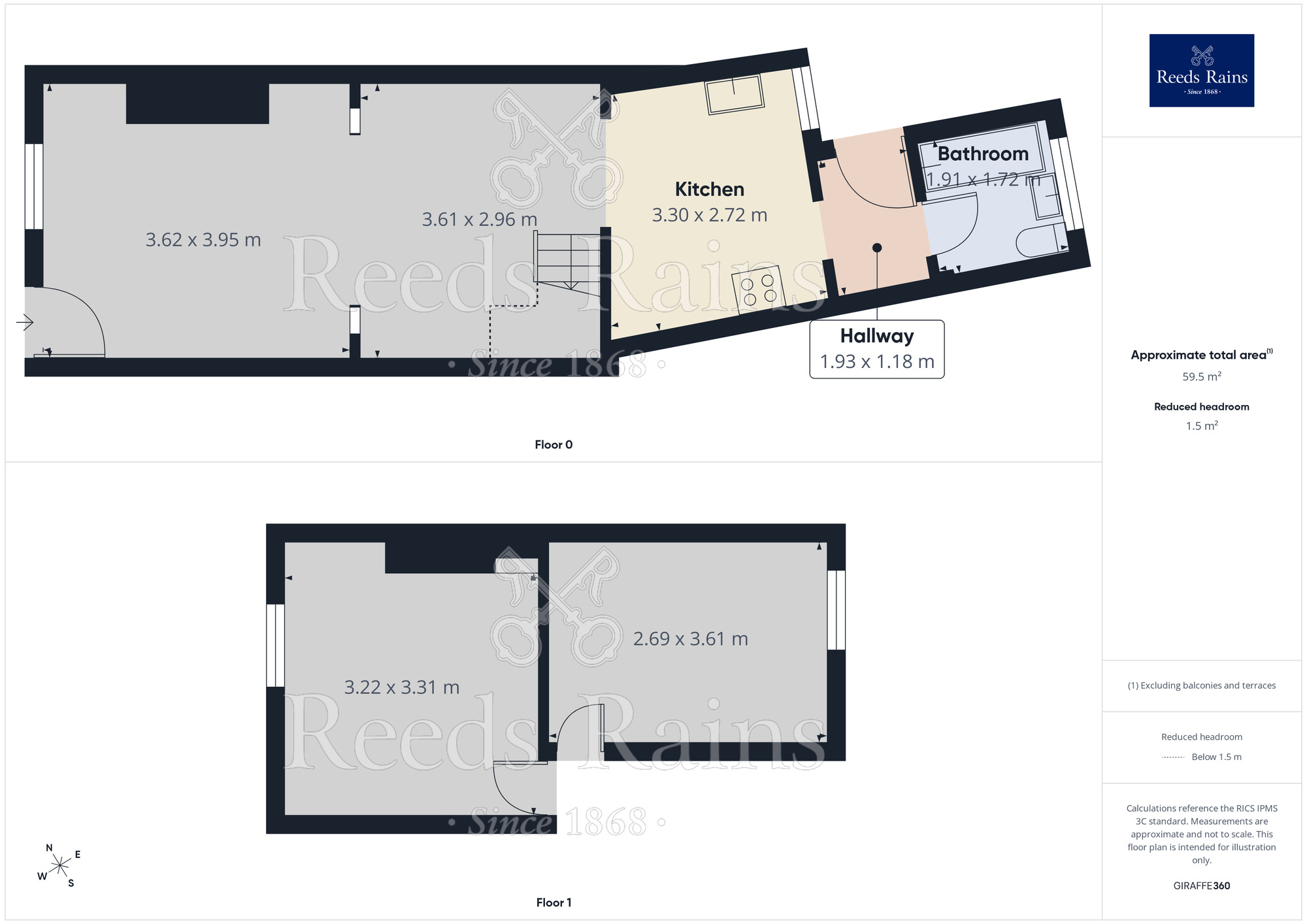 Floorplan of 2 bedroom Mid Terrace House to rent, Bruce Street, St. Helens, Merseyside, WA10