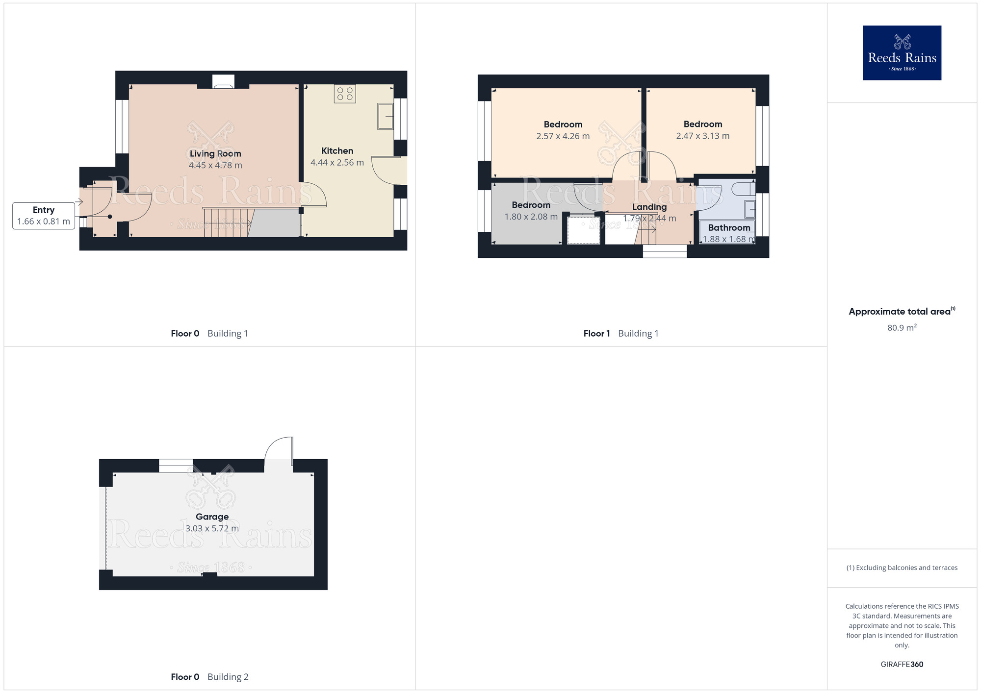Floorplan of 3 bedroom Semi Detached House for sale, Marsden Avenue, St. Helens, Merseyside, WA10