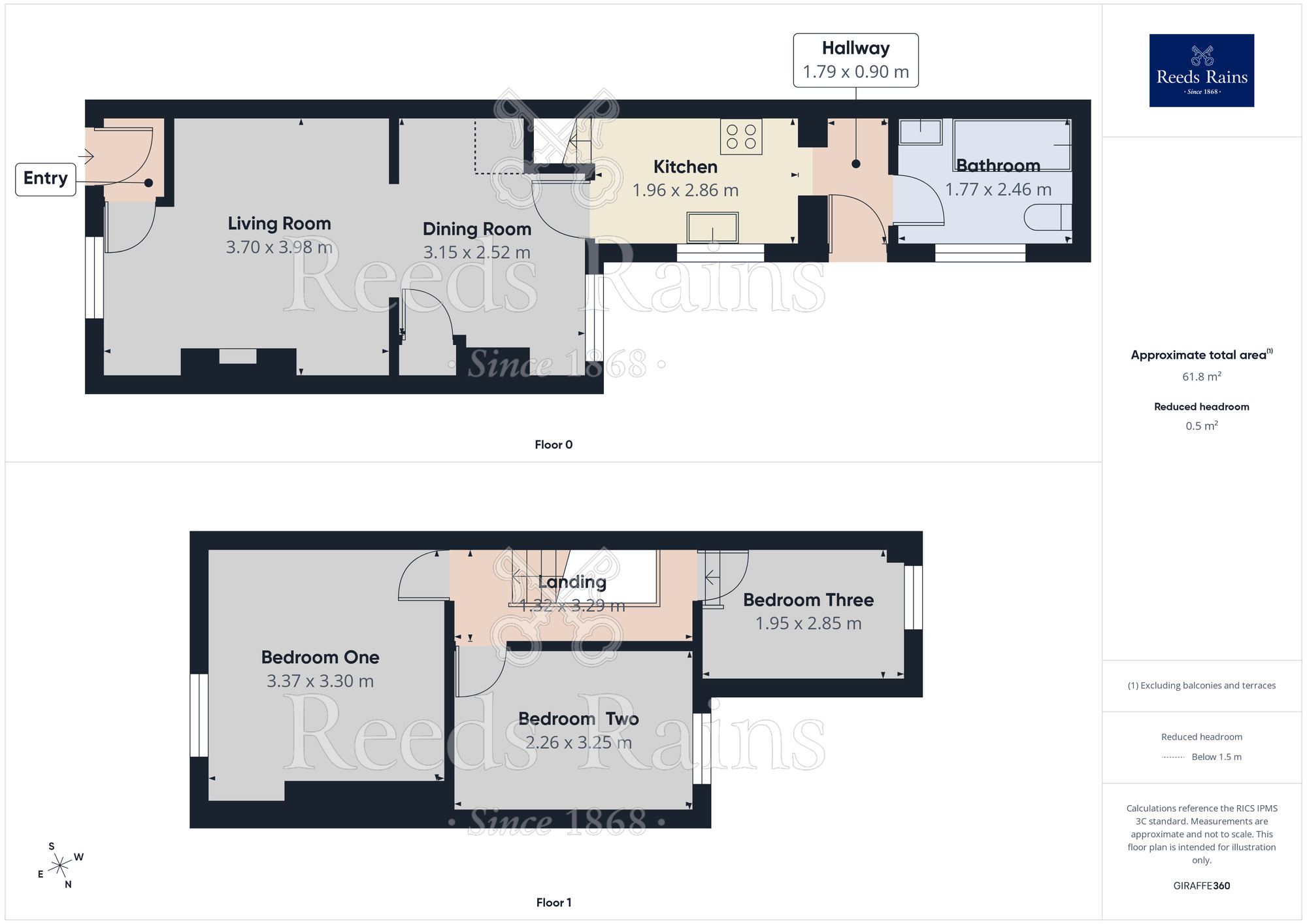 Floorplan of 3 bedroom Mid Terrace House to rent, Gaskell Street, St. Helens, Merseyside, WA9