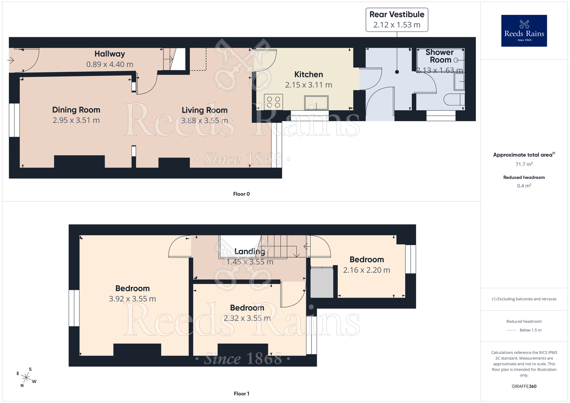 Floorplan of 3 bedroom Mid Terrace House for sale, Friar Street, St. Helens, Merseyside, WA10