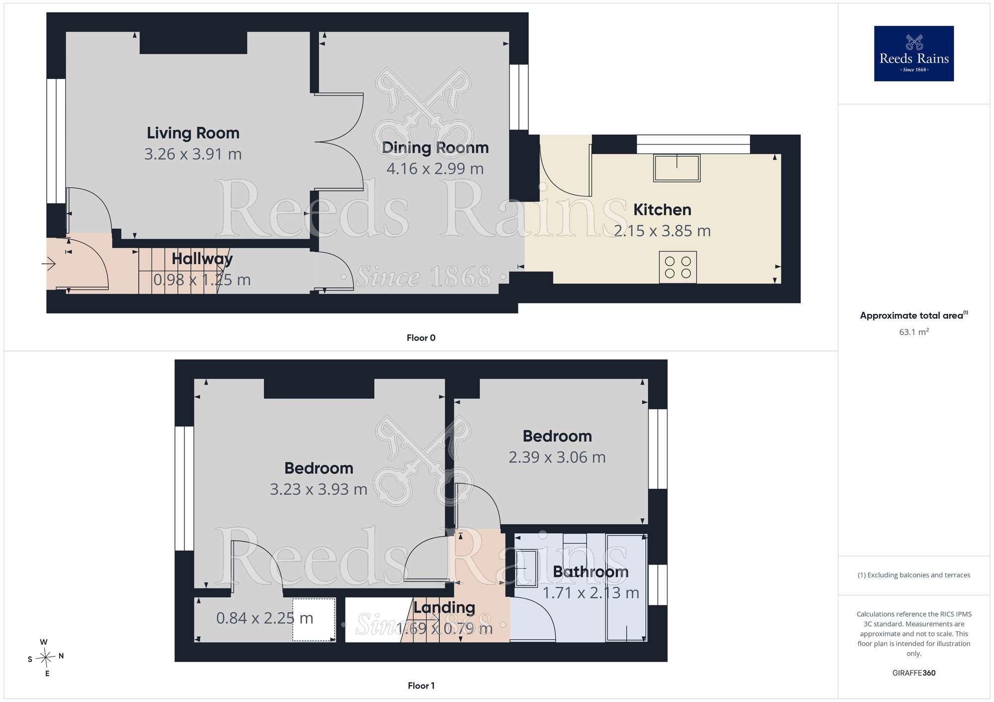 Floorplan of 2 bedroom End Terrace House for sale, Doulton Street, St. Helens, Merseyside, WA10